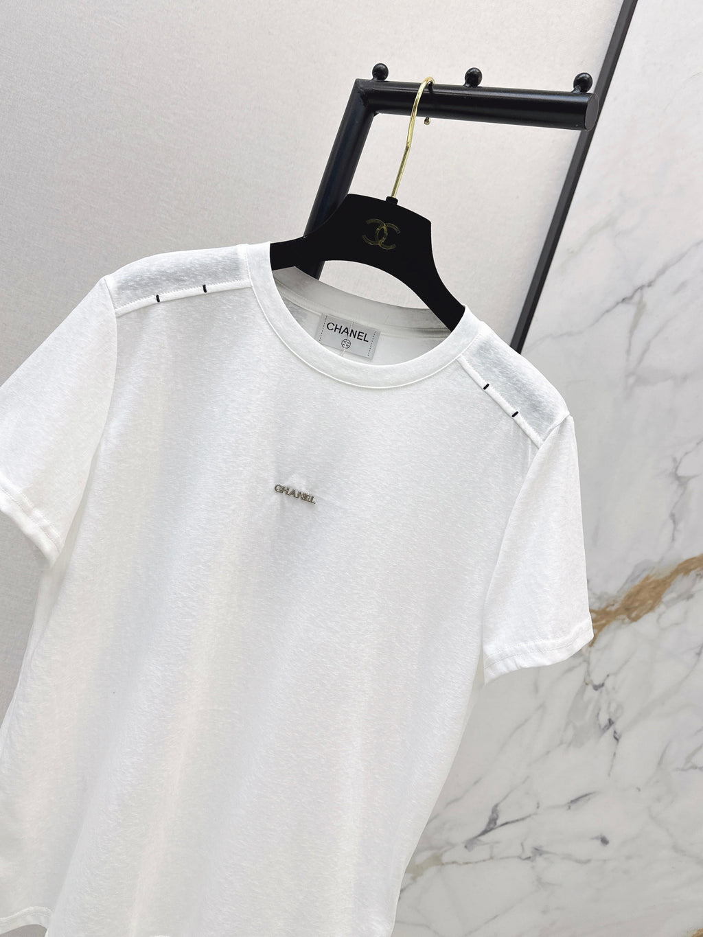 26SS New Crew Neck White Short Sleeve T-Shirt