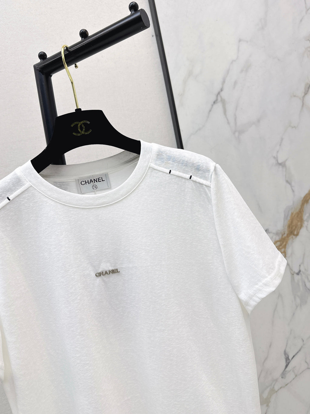 26SS New Crew Neck White Short Sleeve T-Shirt