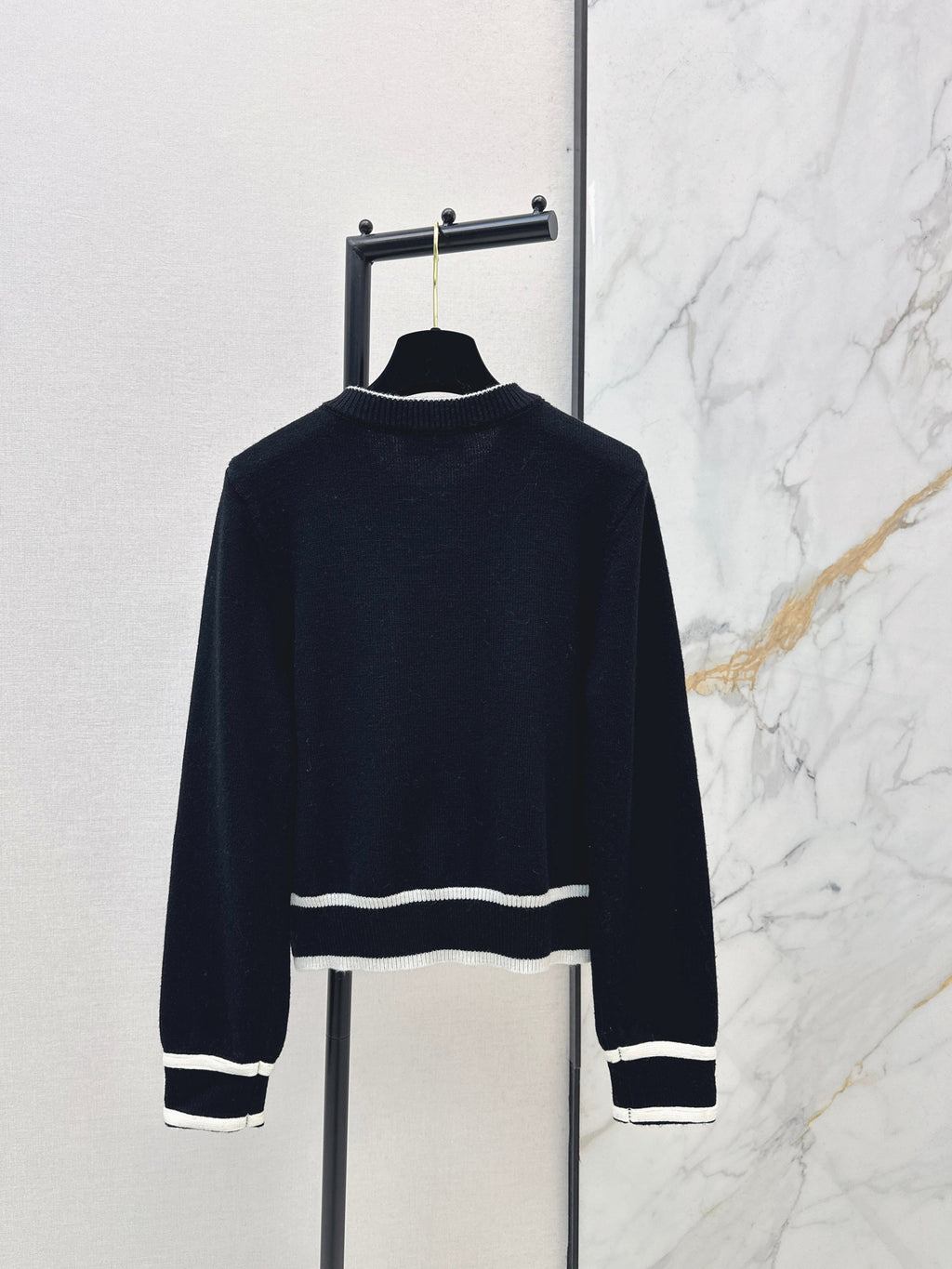 26SS Color Block Jogger Cardigan