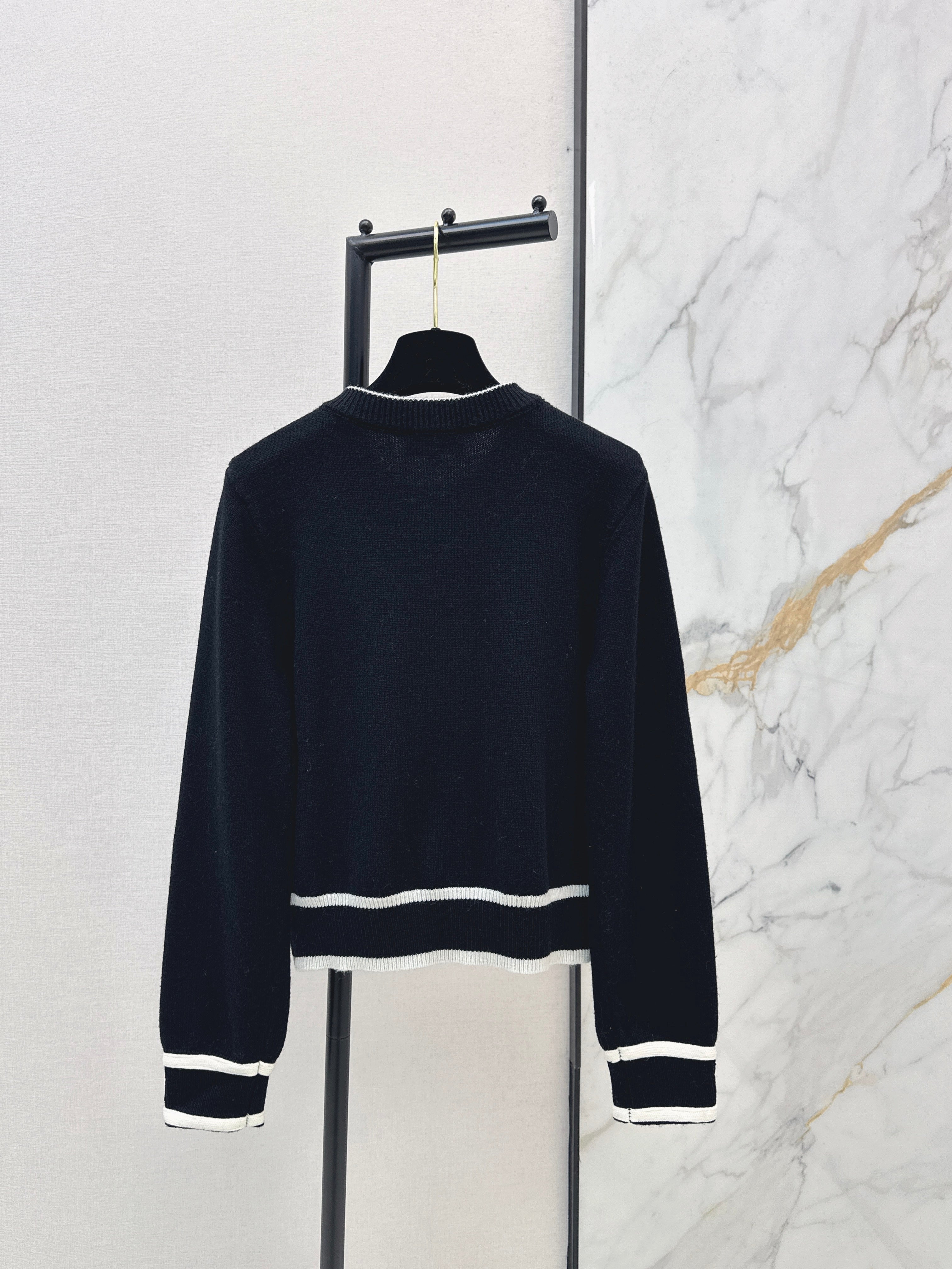 26SS Color Block Jogger Cardigan