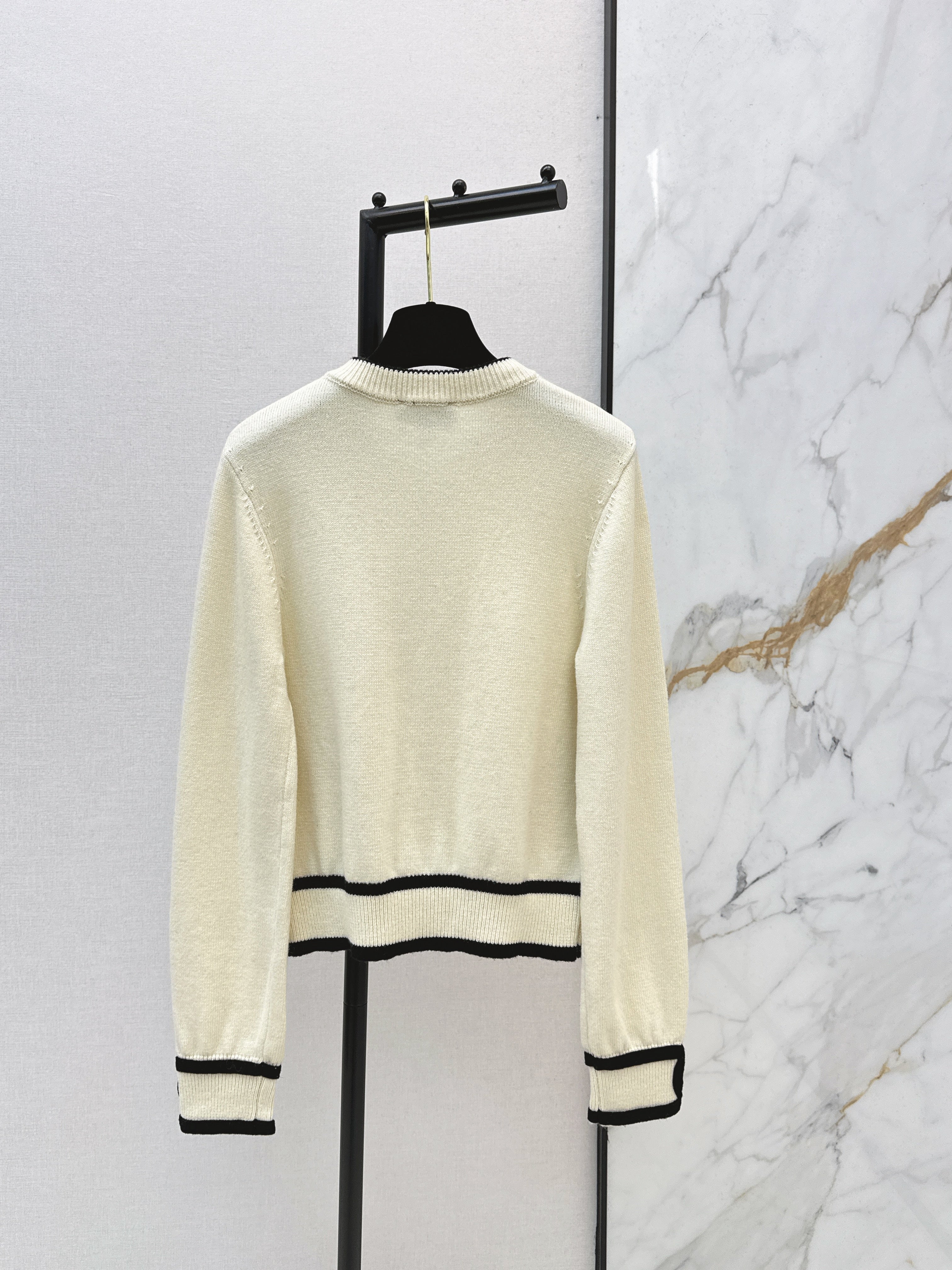 26SS Color Block Jogger Cardigan