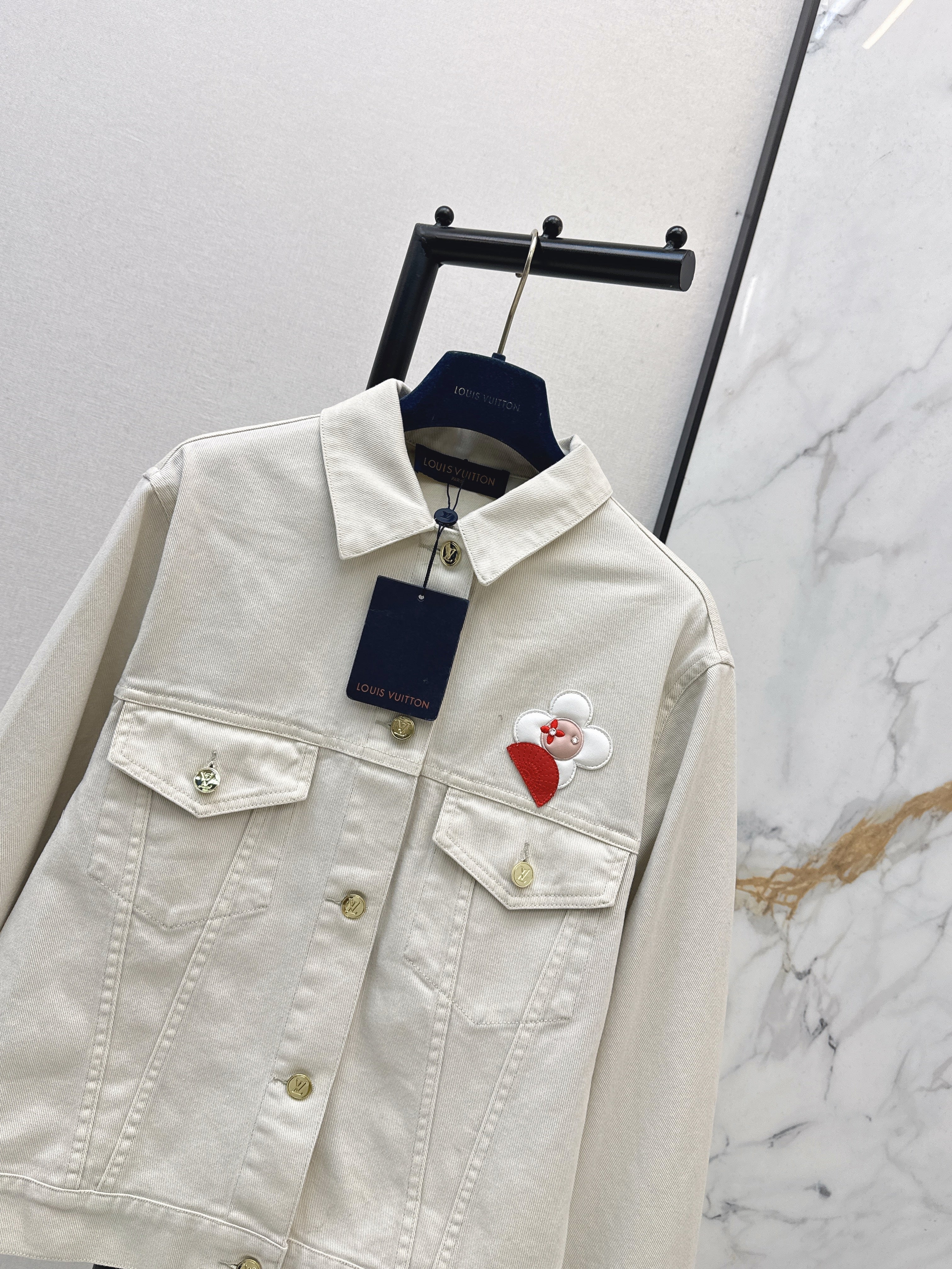 26SS Embroidered Denim Jacket