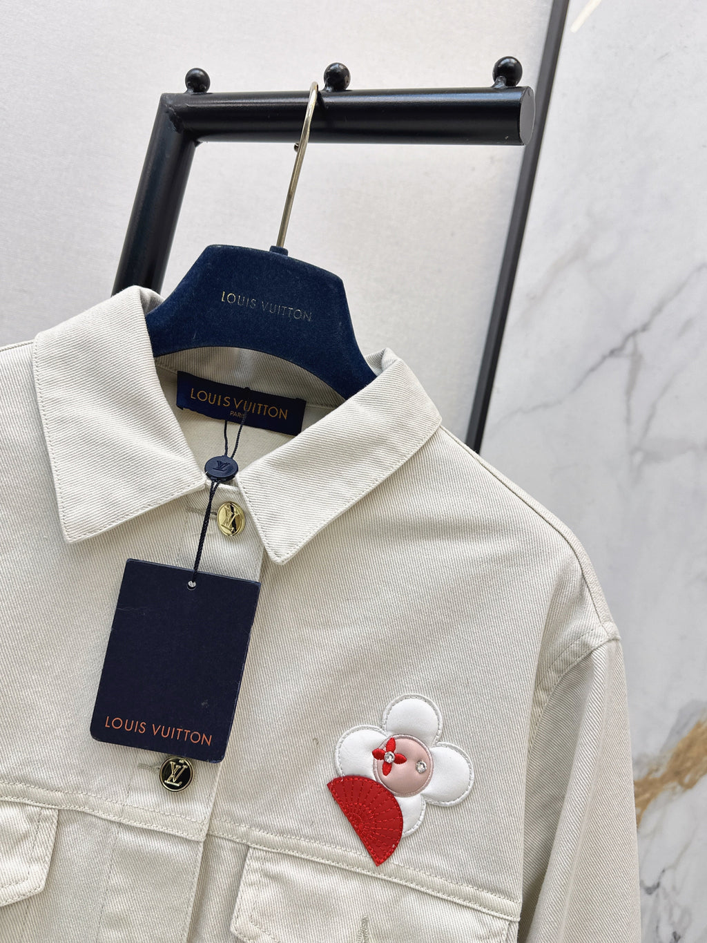 26SS Embroidered Denim Jacket