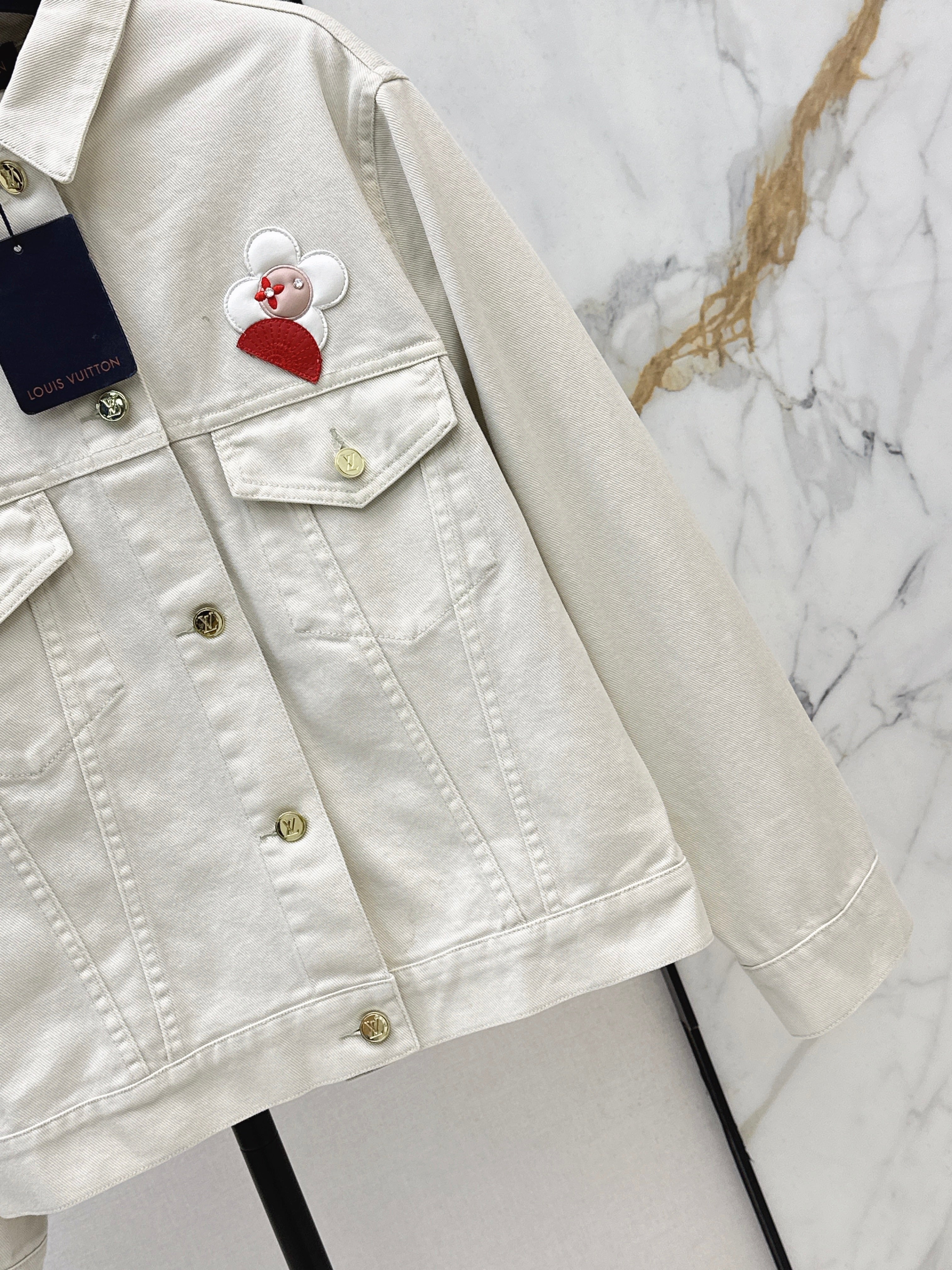26SS Embroidered Denim Jacket