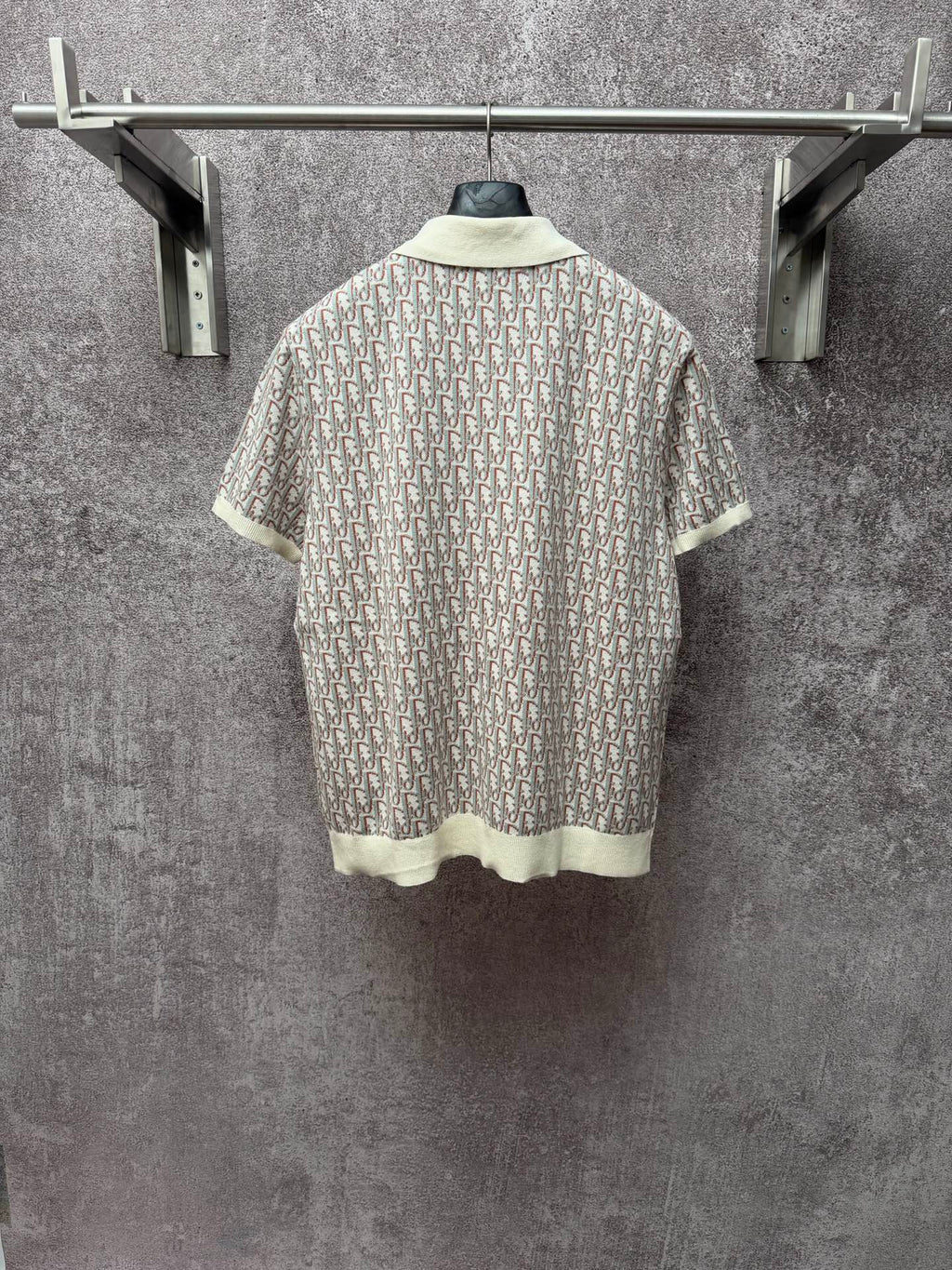 Classic Monogram Short-Sleeve Knitted Polo