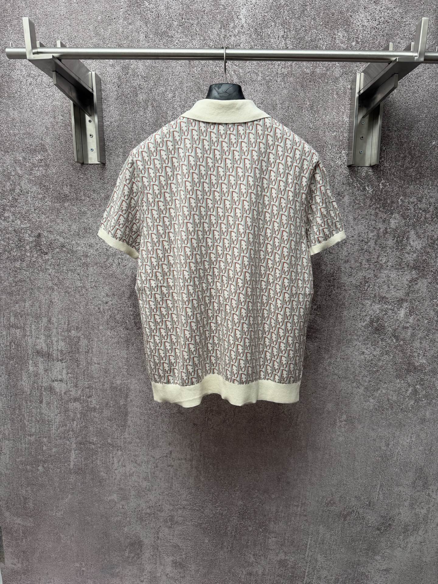 Classic Monogram Short-Sleeve Knitted Polo