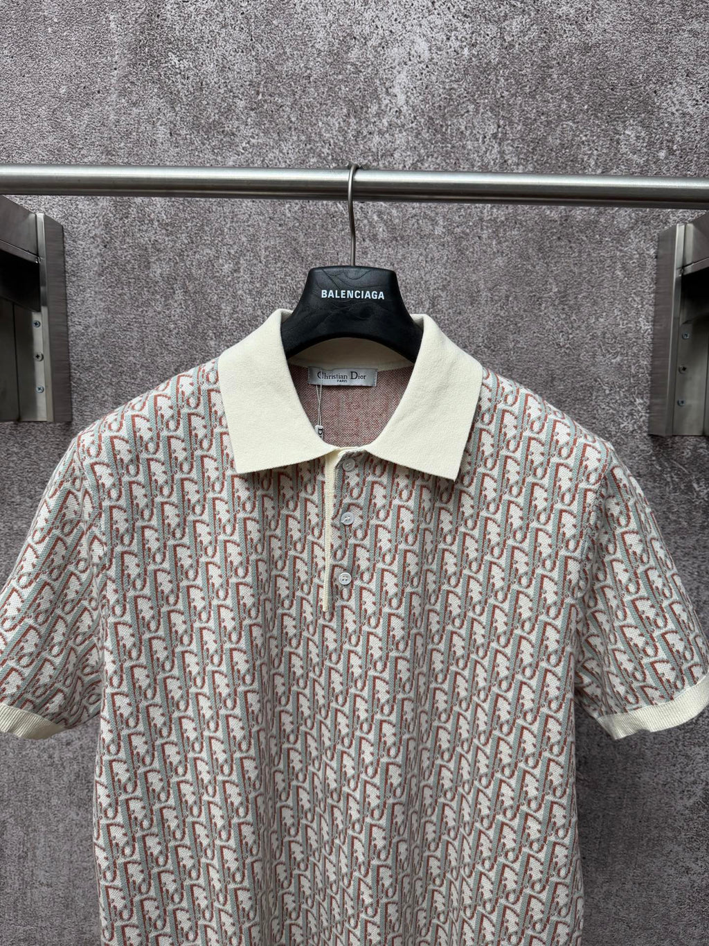 Classic Monogram Short-Sleeve Knitted Polo