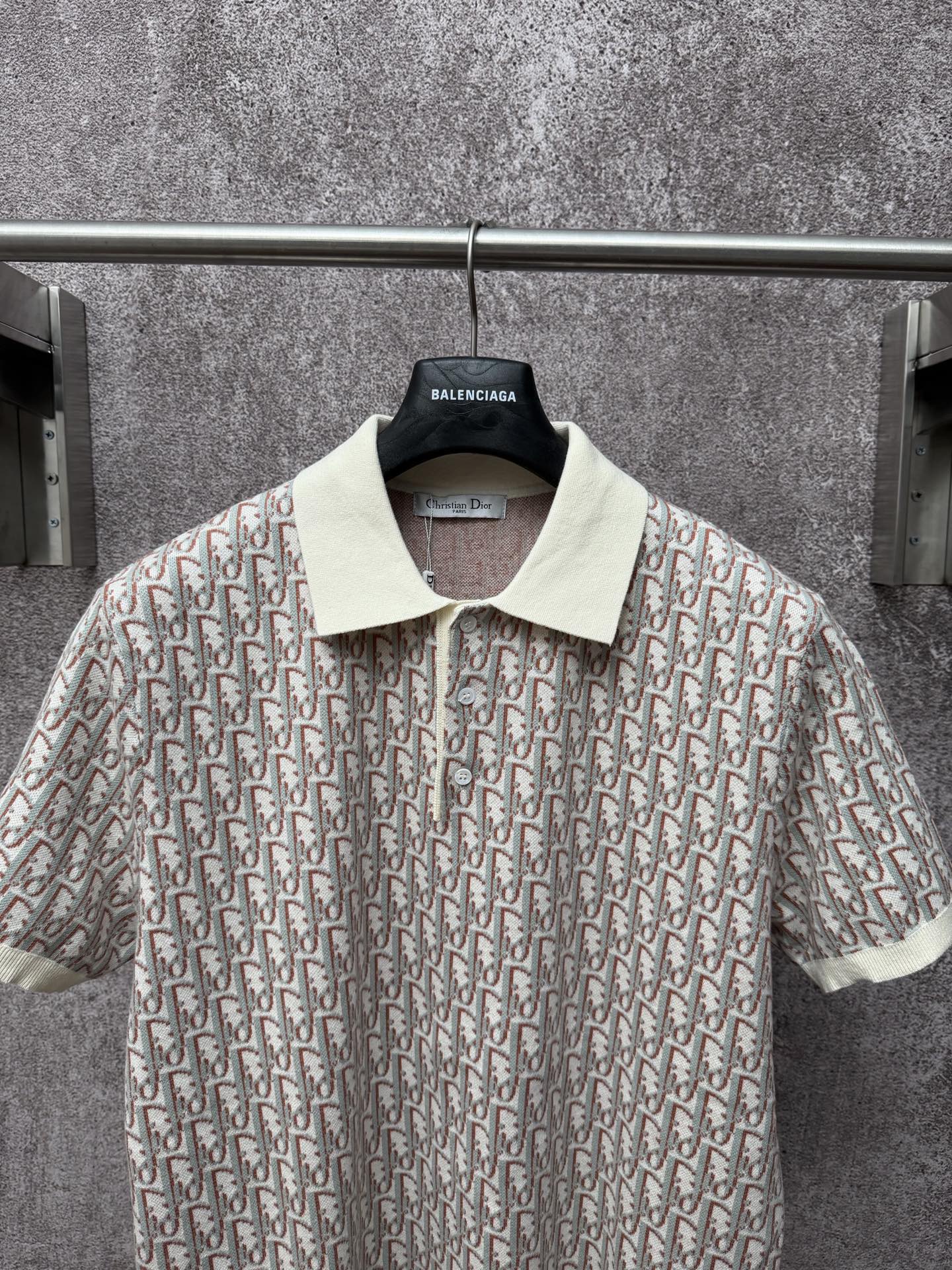 Classic Monogram Short-Sleeve Knitted Polo
