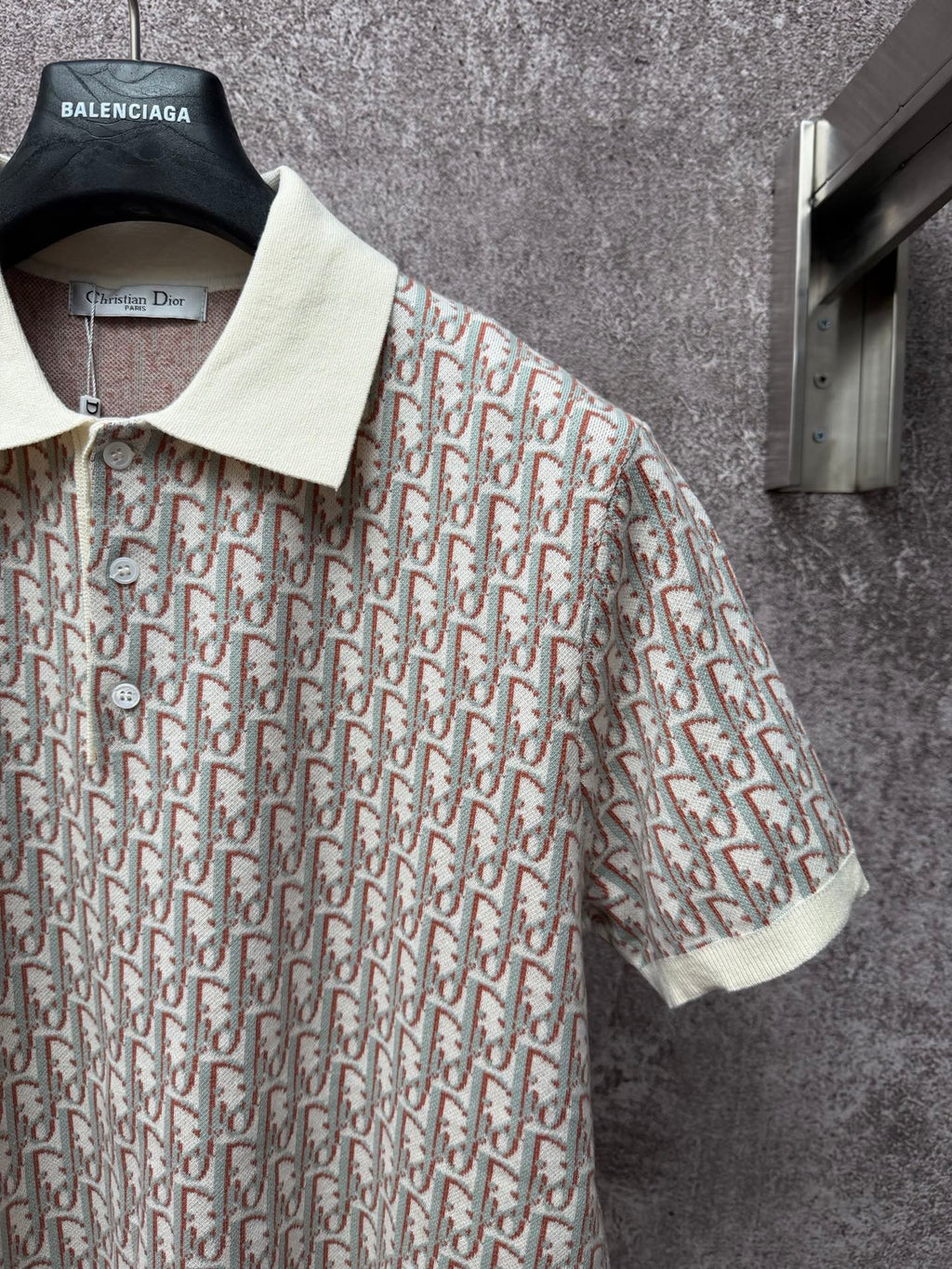 Classic Monogram Short-Sleeve Knitted Polo