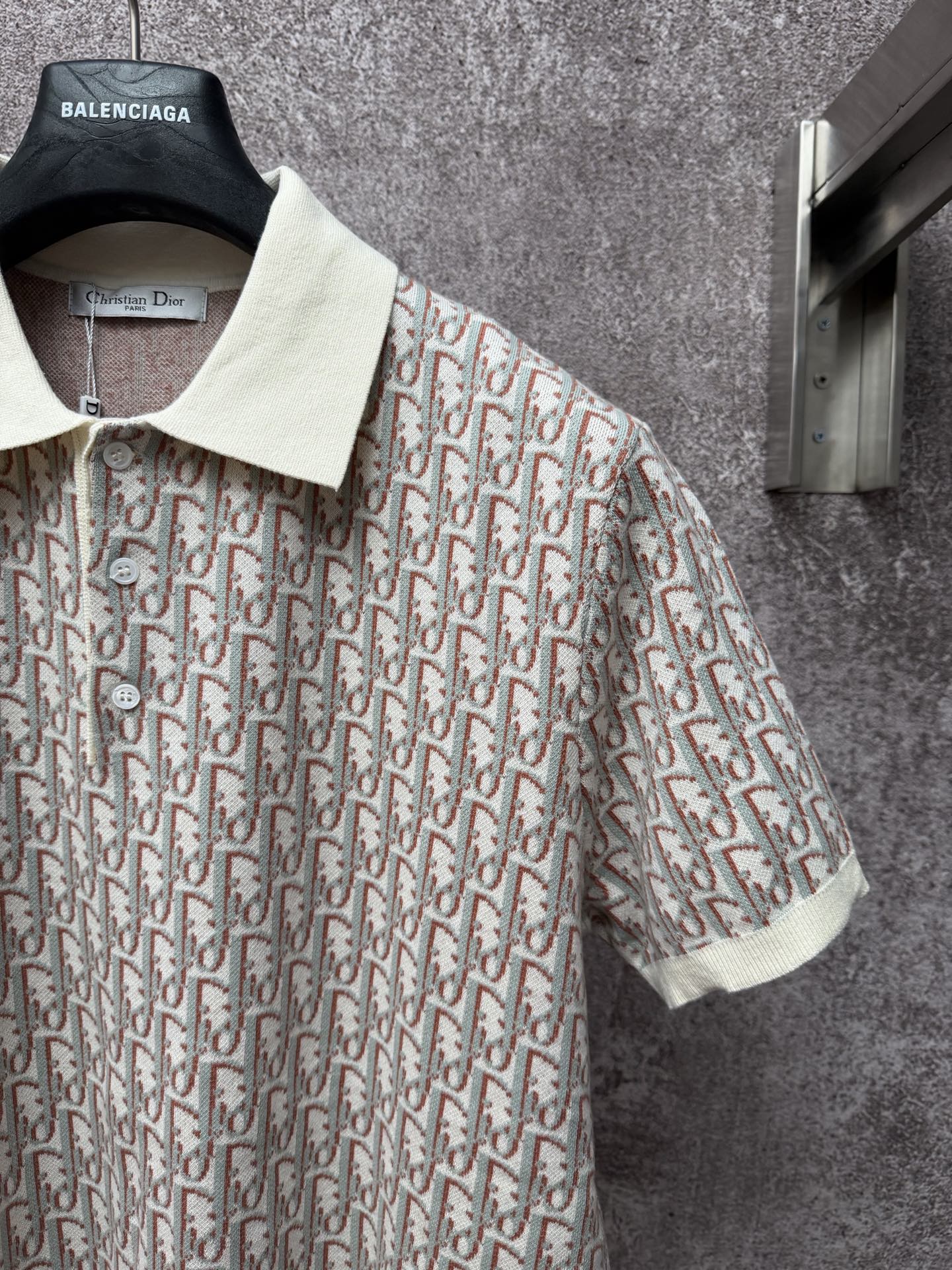 Classic Monogram Short-Sleeve Knitted Polo