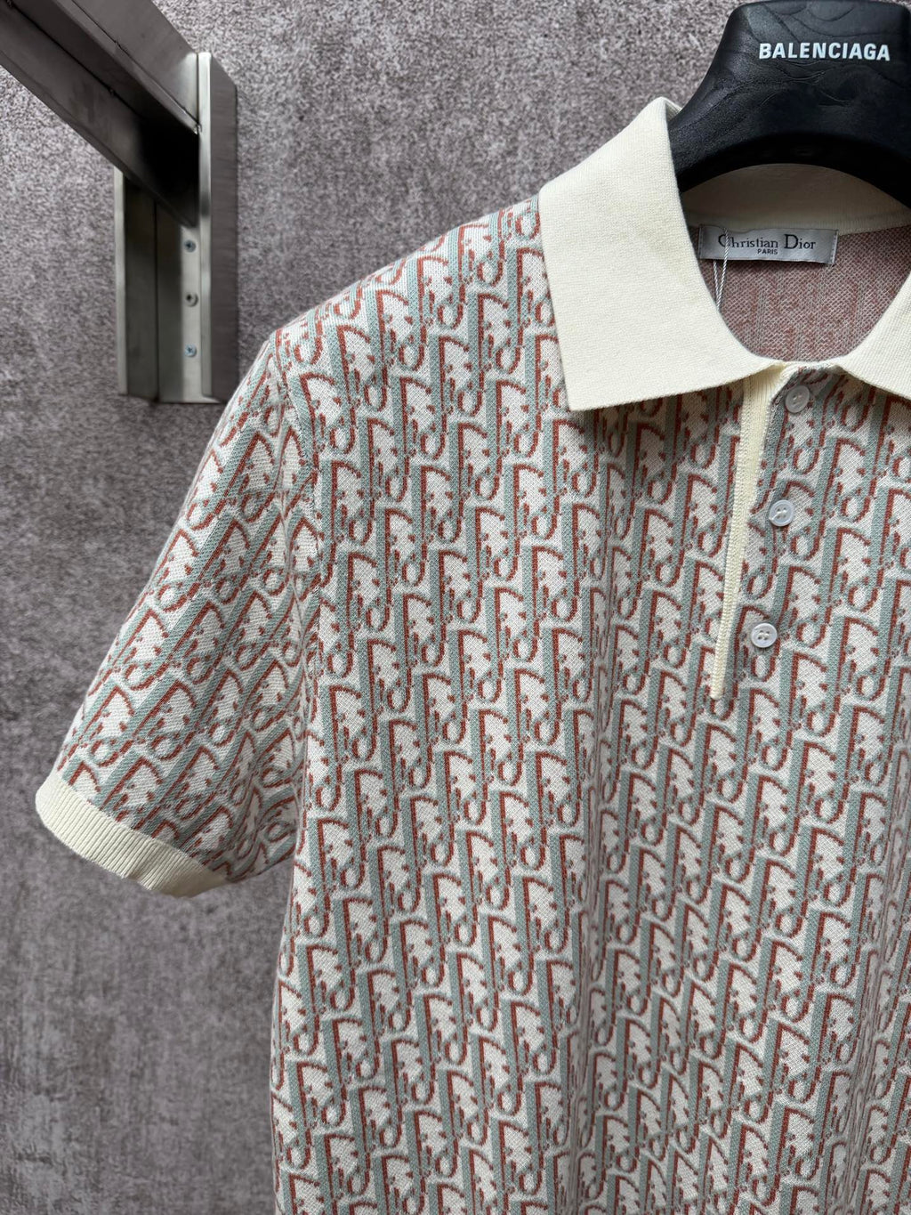Classic Monogram Short-Sleeve Knitted Polo