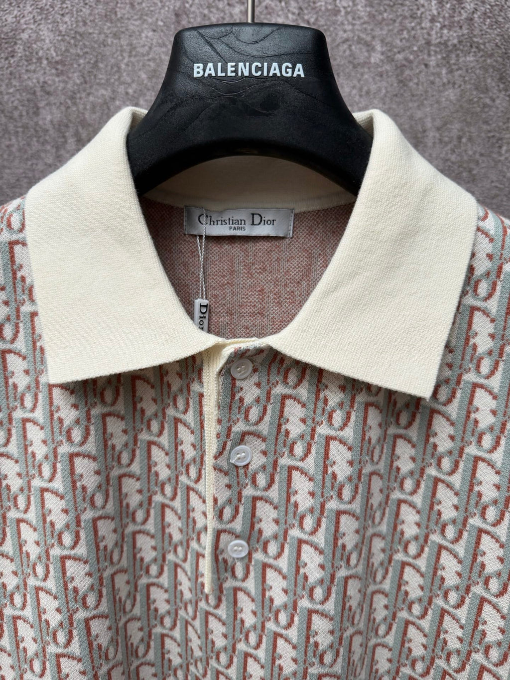 Classic Monogram Short-Sleeve Knitted Polo