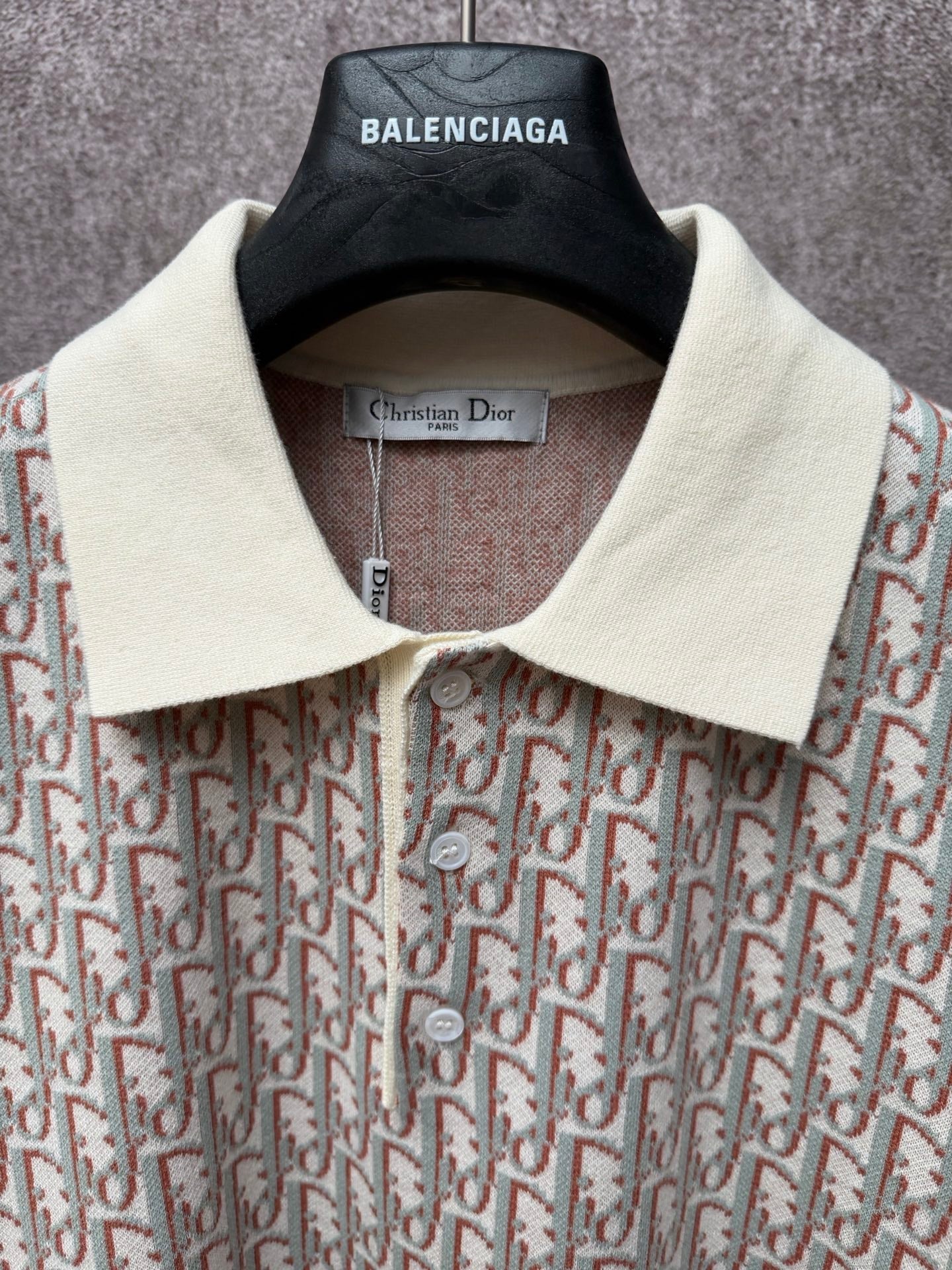 Classic Monogram Short-Sleeve Knitted Polo
