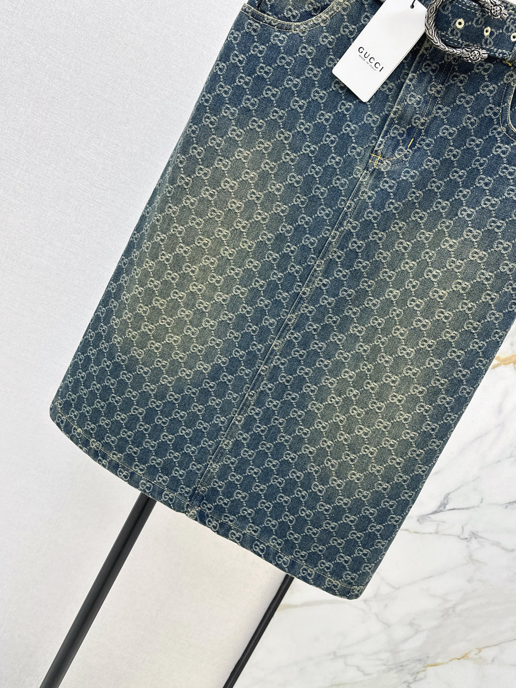 SS26 New Arrival: Jacquard Long Skirt
