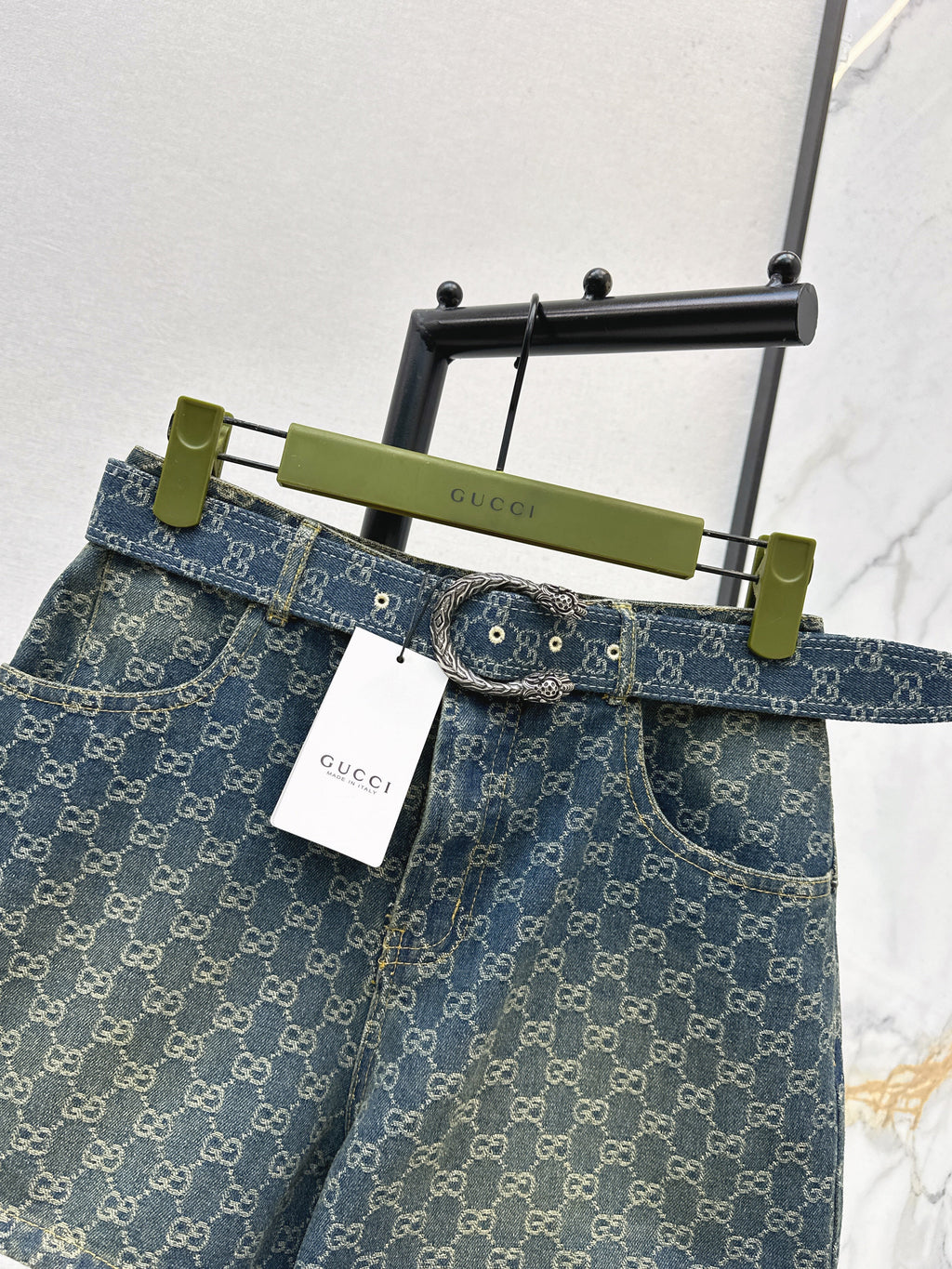 26SS New Spring/Summer Jacquard Denim Shorts