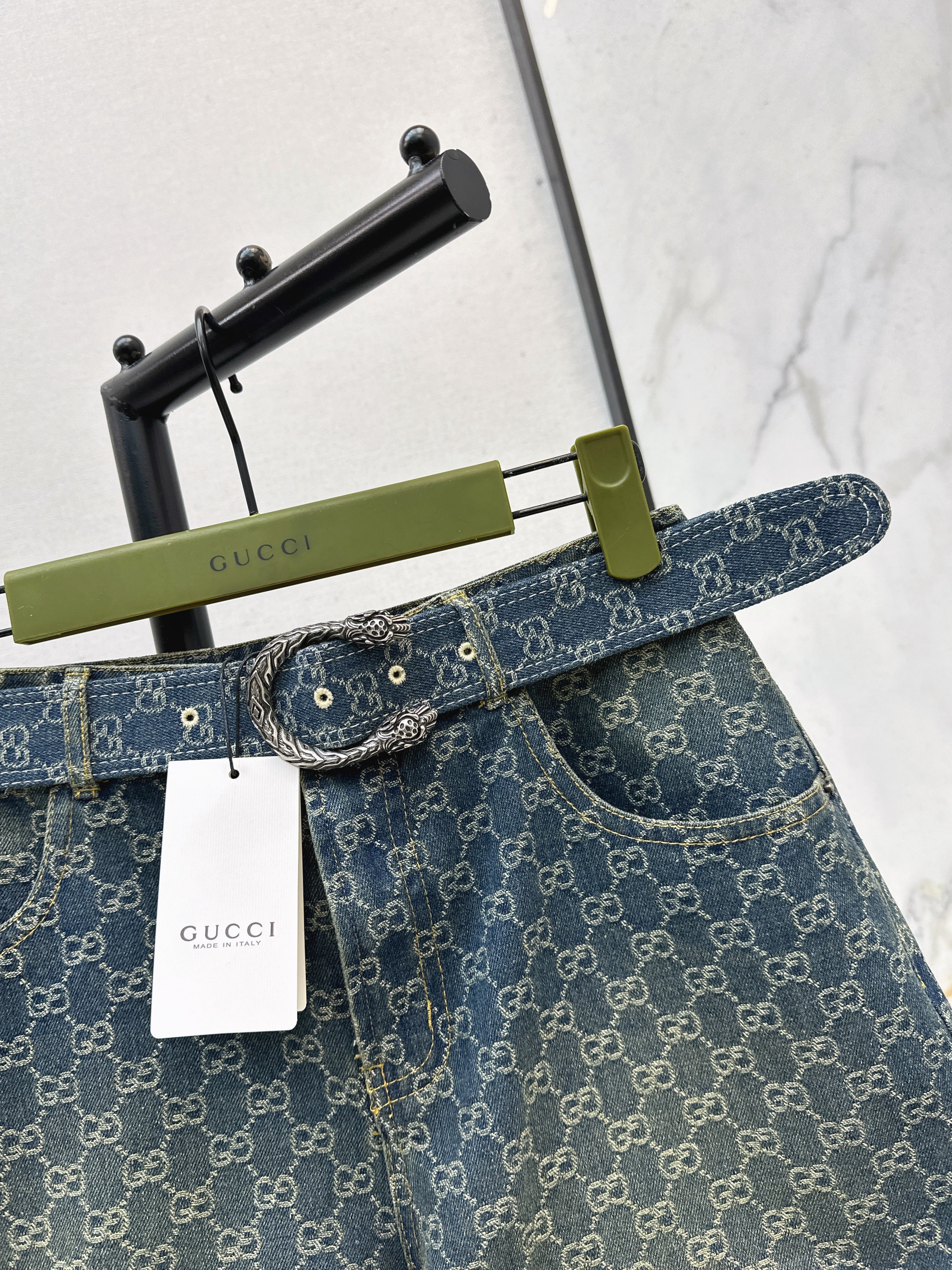 26SS New Spring/Summer Jacquard Denim Shorts