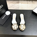 Camellia Mary Jane Flats