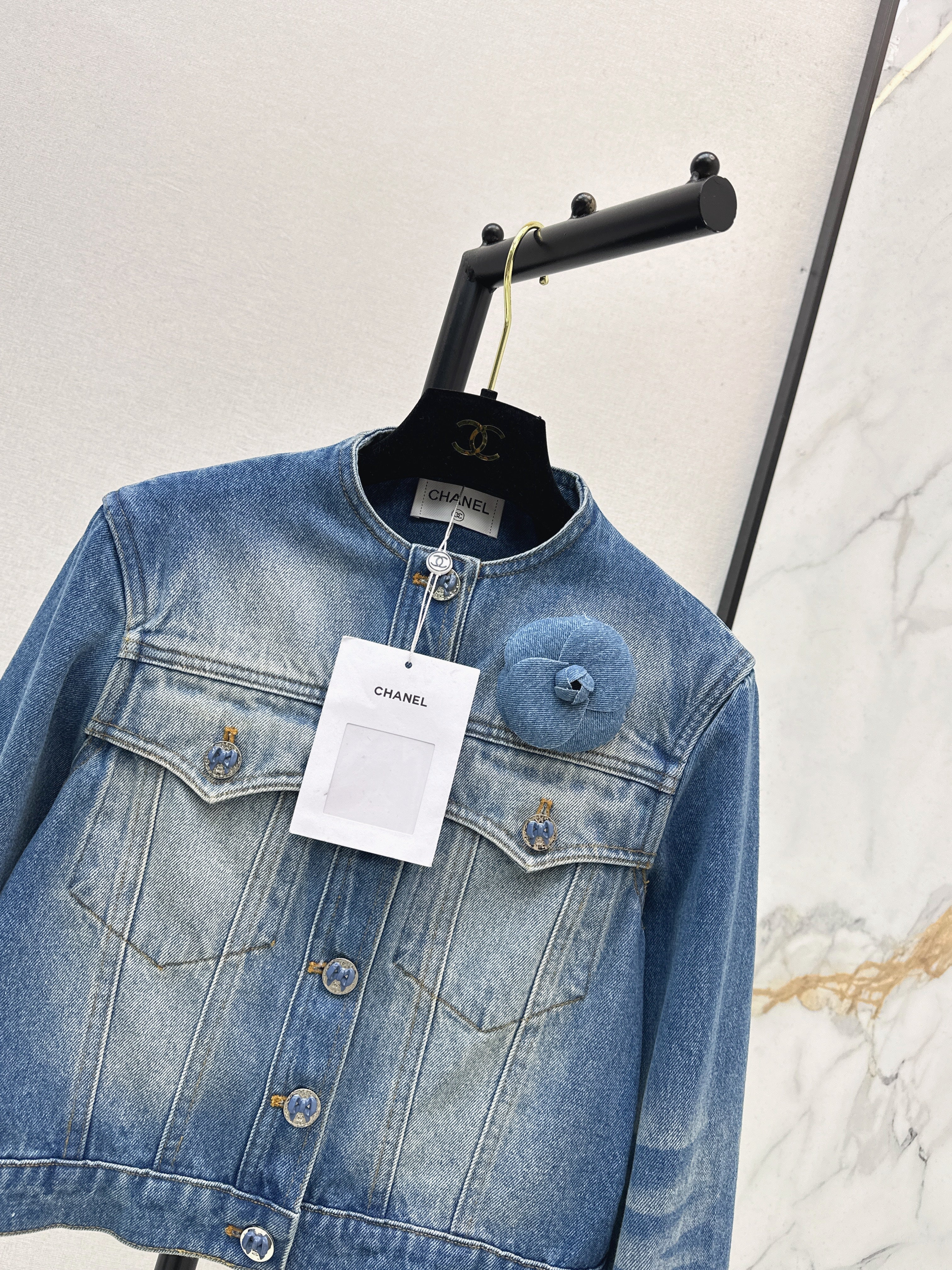 26SS Latest Spring/Summer Distressed Washed Denim Jacket