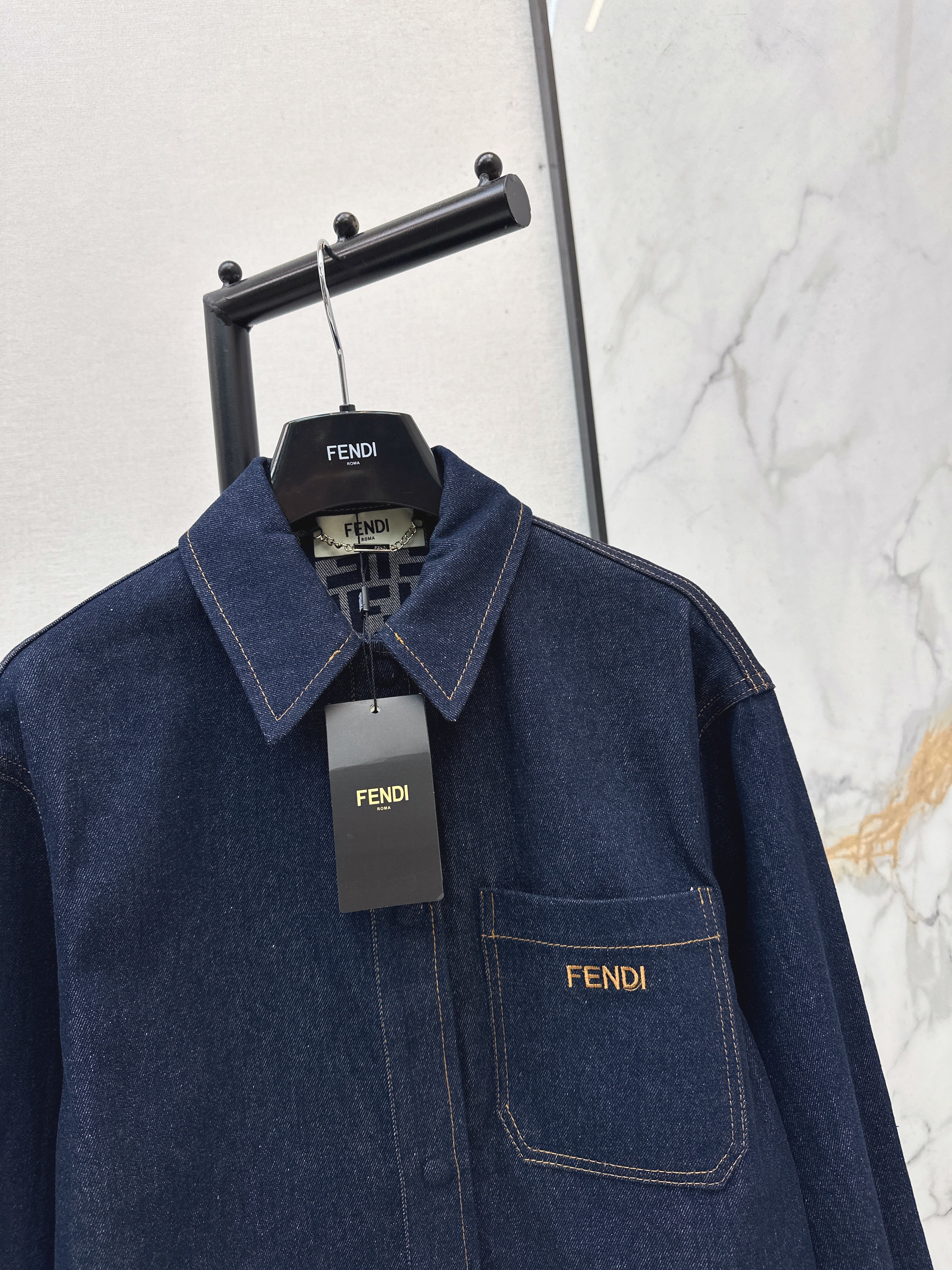 26SS New Arrival: Raw Indigo Collared Denim Jacket