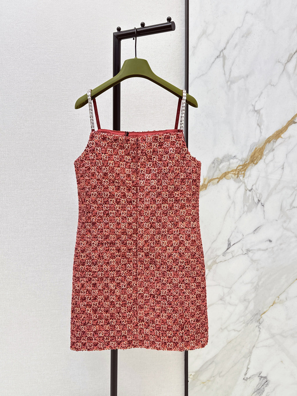 26SS Heavyweight Jacquard Strappy Dress