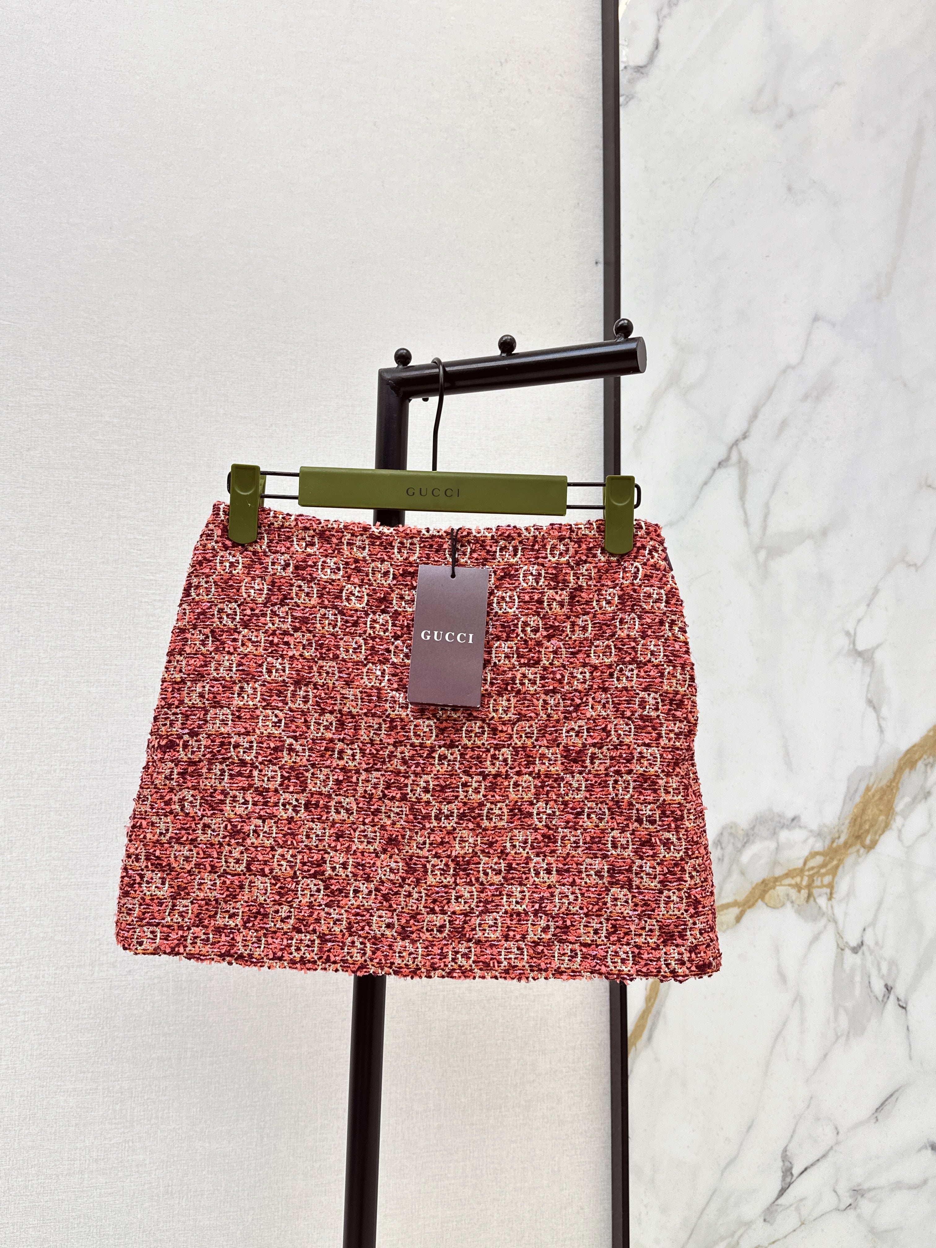 26SS Heavyweight Jacquard Mini Skirt