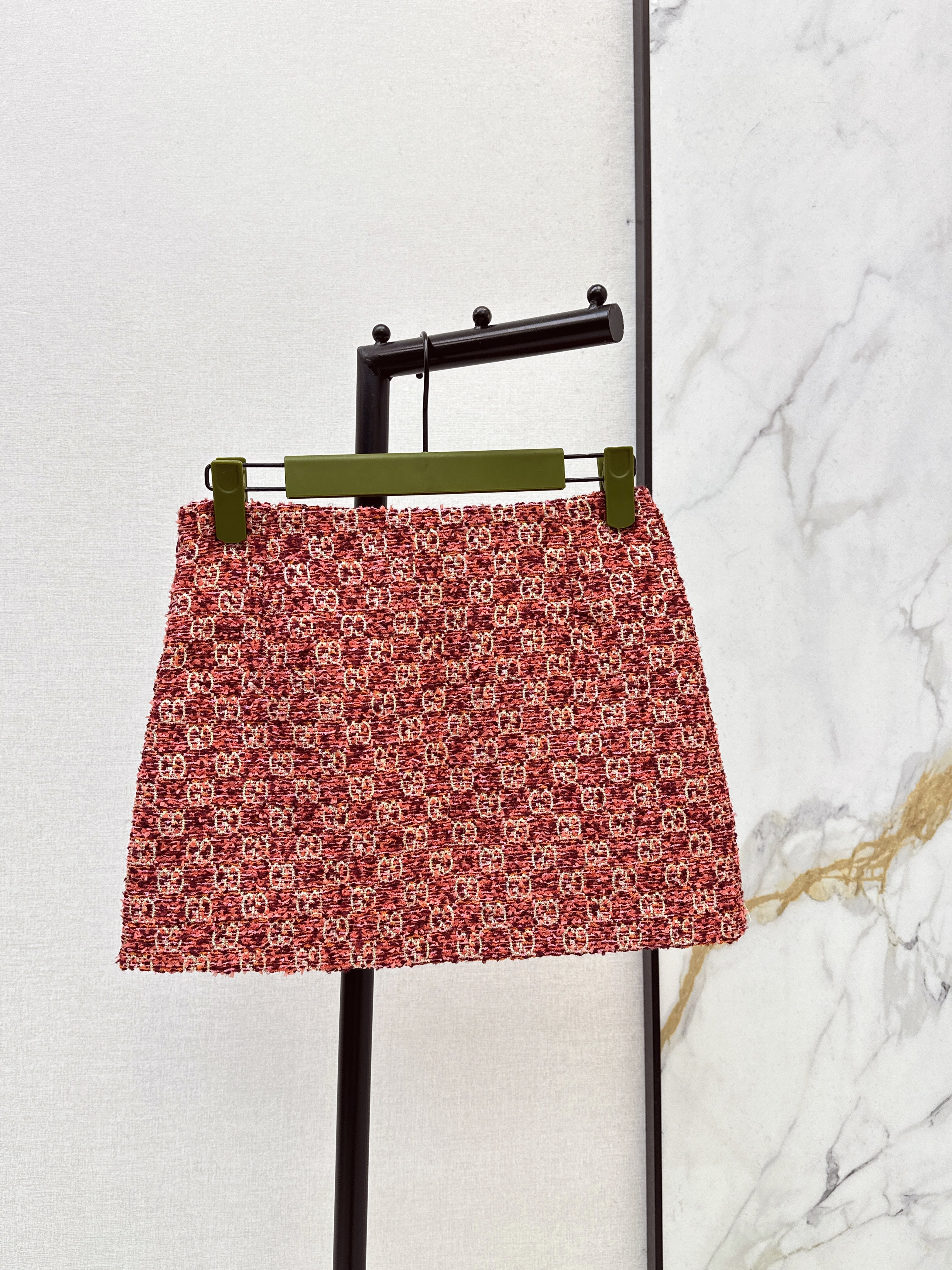 26SS Heavyweight Jacquard Mini Skirt