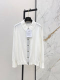 26SS New Arrival: Lapel Cardigan with Contrast Placket Design