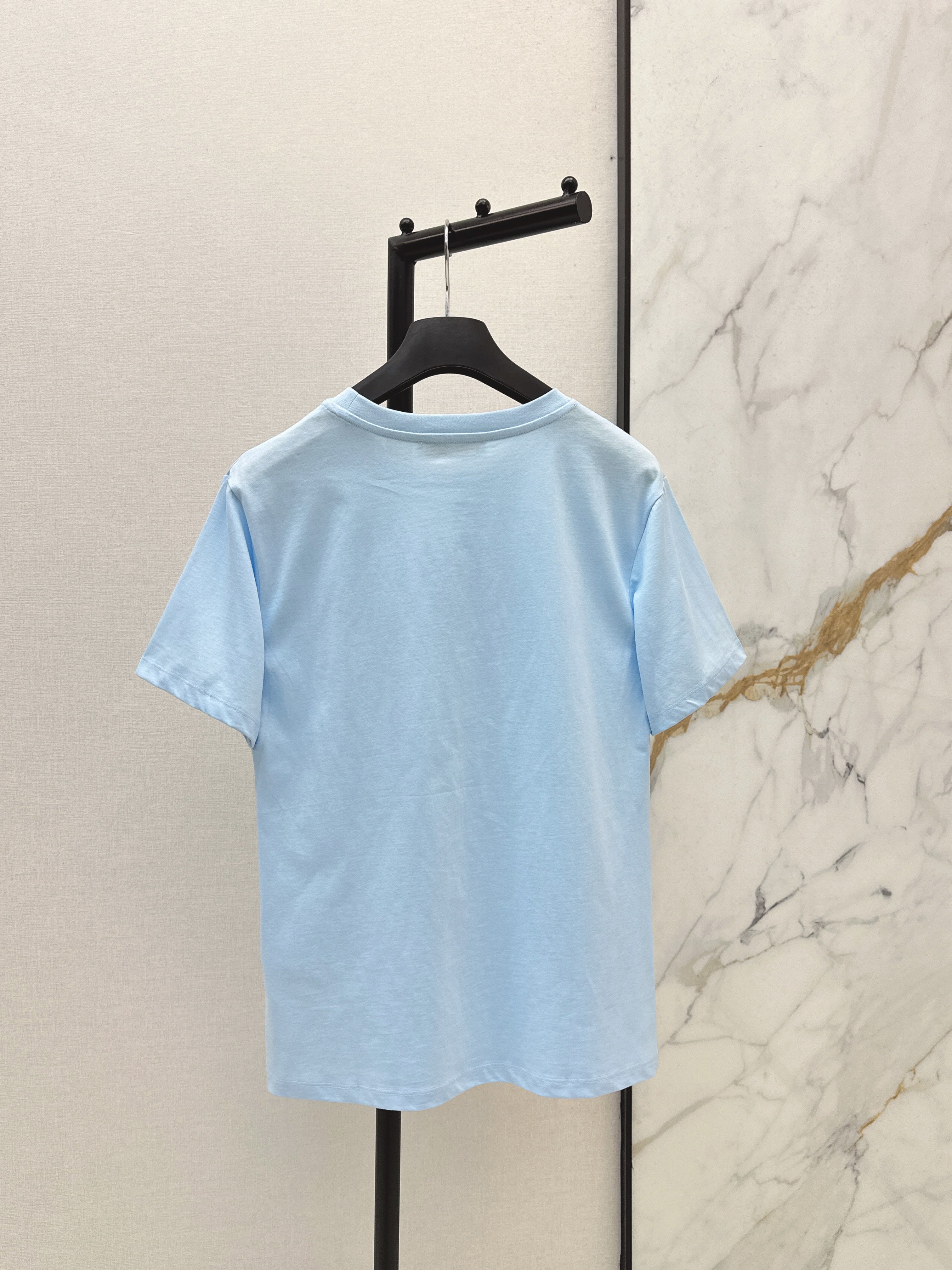26SS Latest Spring/Summer Collection: Embroidered, Minimalist-Style T-Shirt