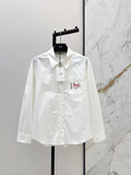 26SS New Carriage-Embroidered Shirt