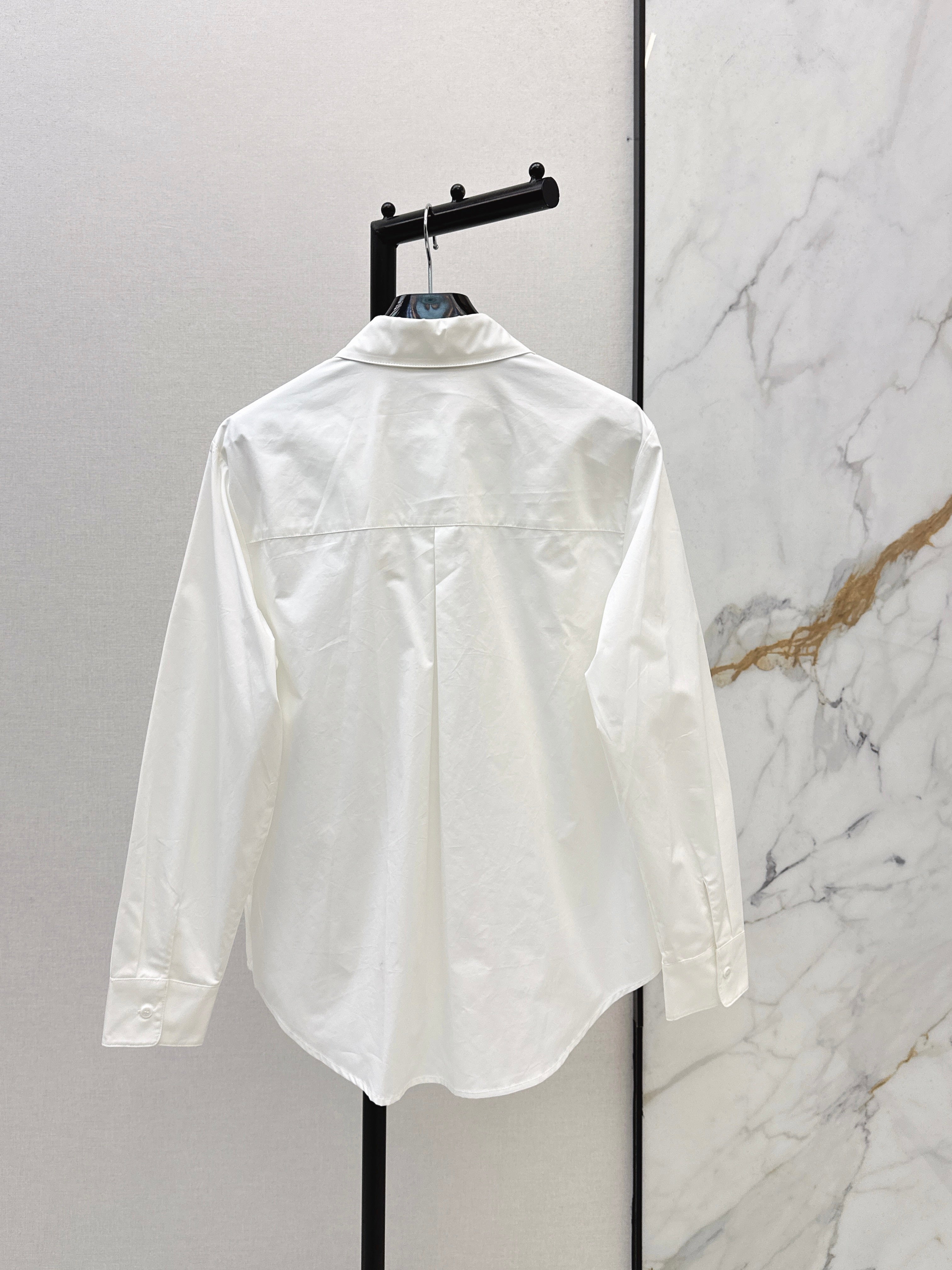 26SS New Carriage-Embroidered Shirt