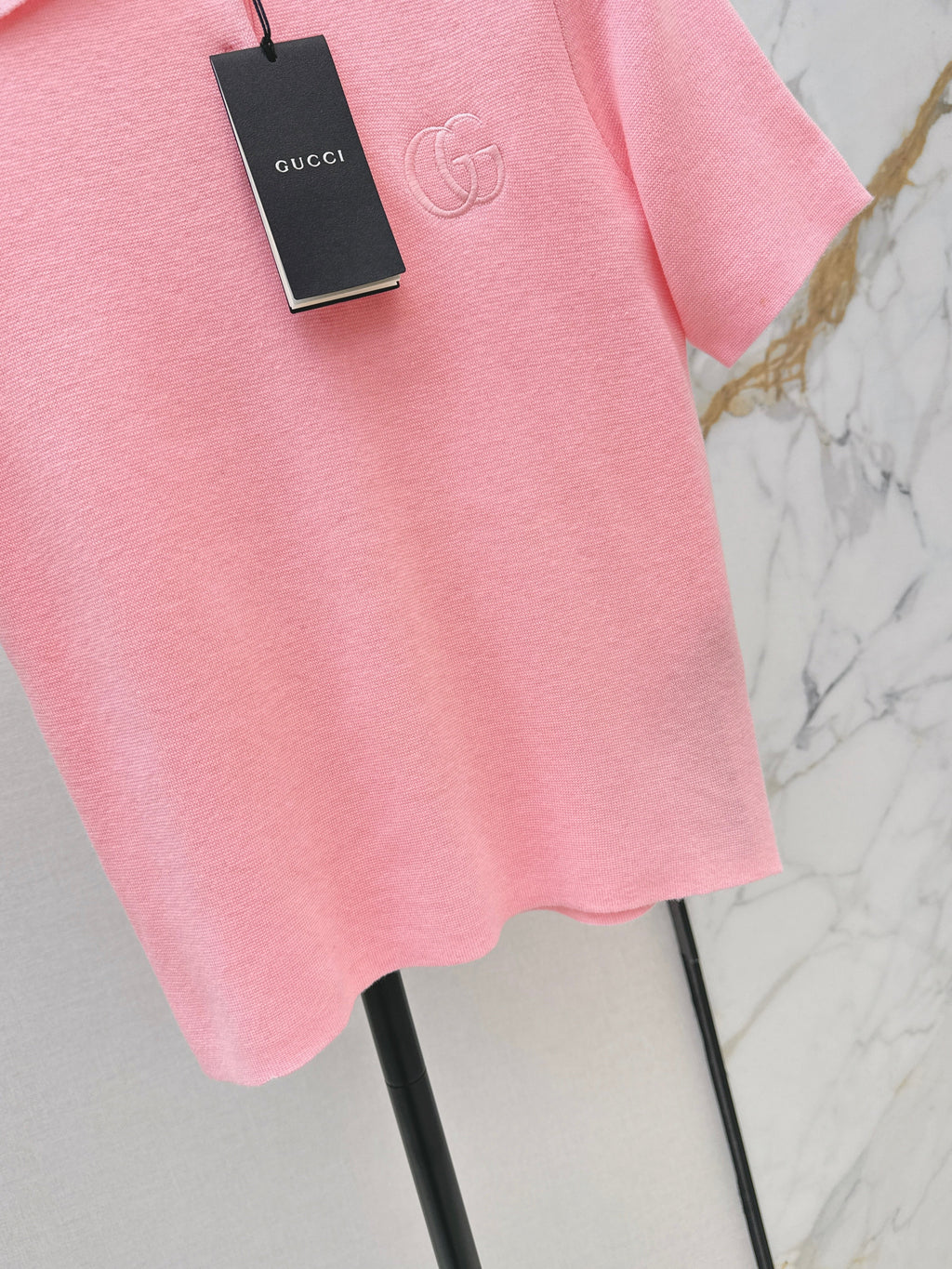 26SS Spring/Summer Newest Polo Collar Knit Sweater with Embroidery