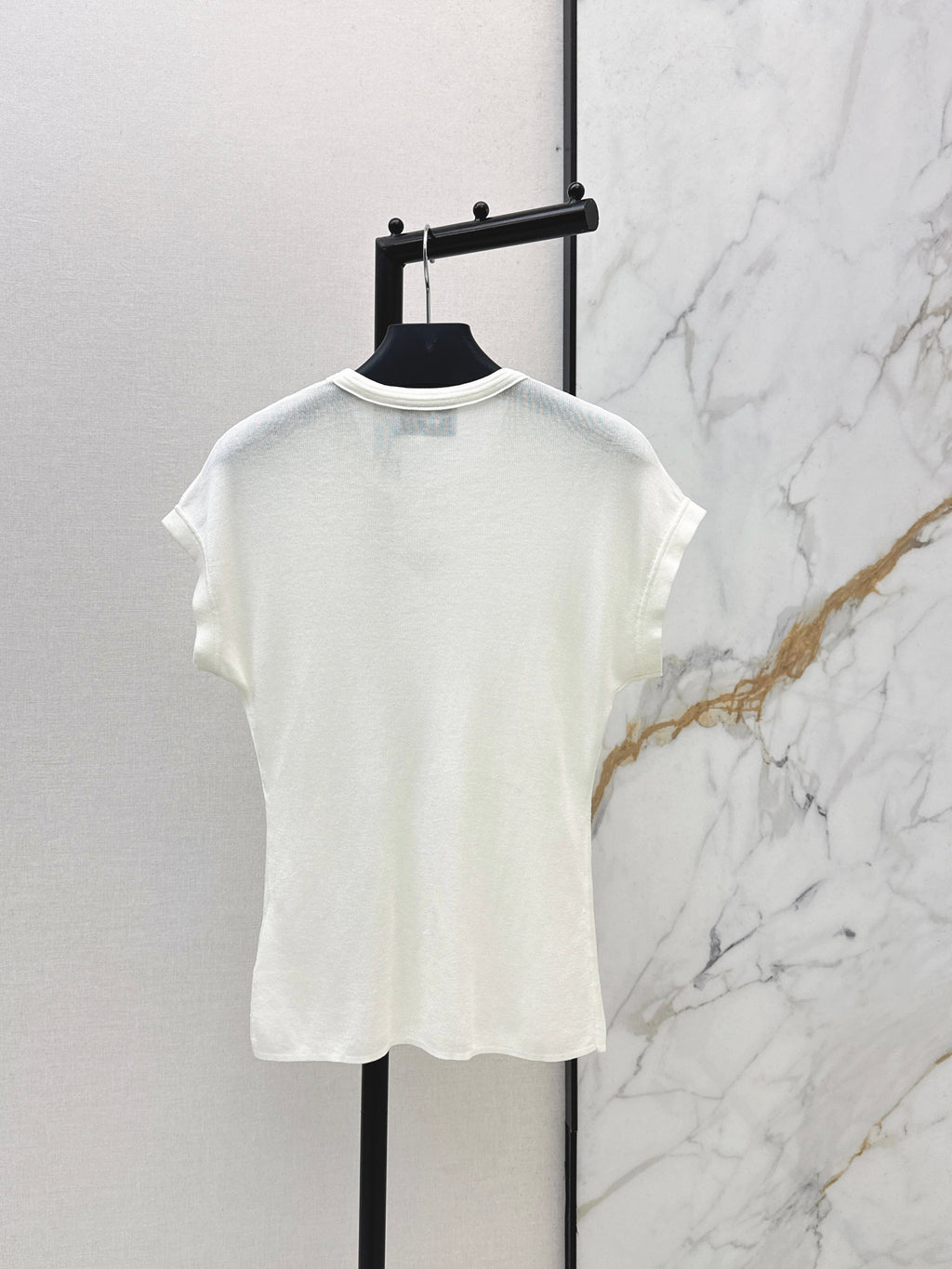 26SS New Triangle Logo Slim Fit T-Shirt