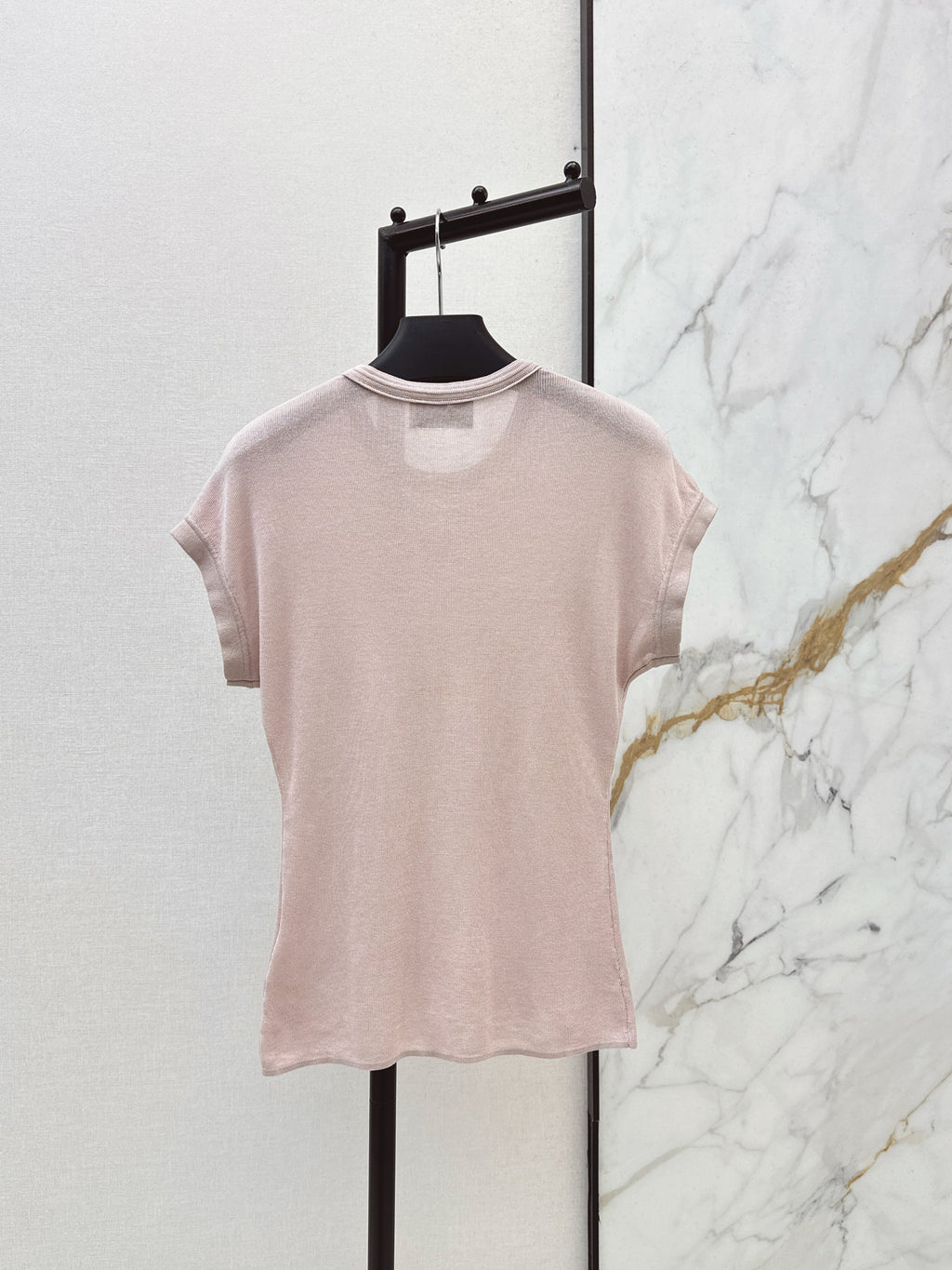 26SS New Triangle Logo Slim Fit T-Shirt