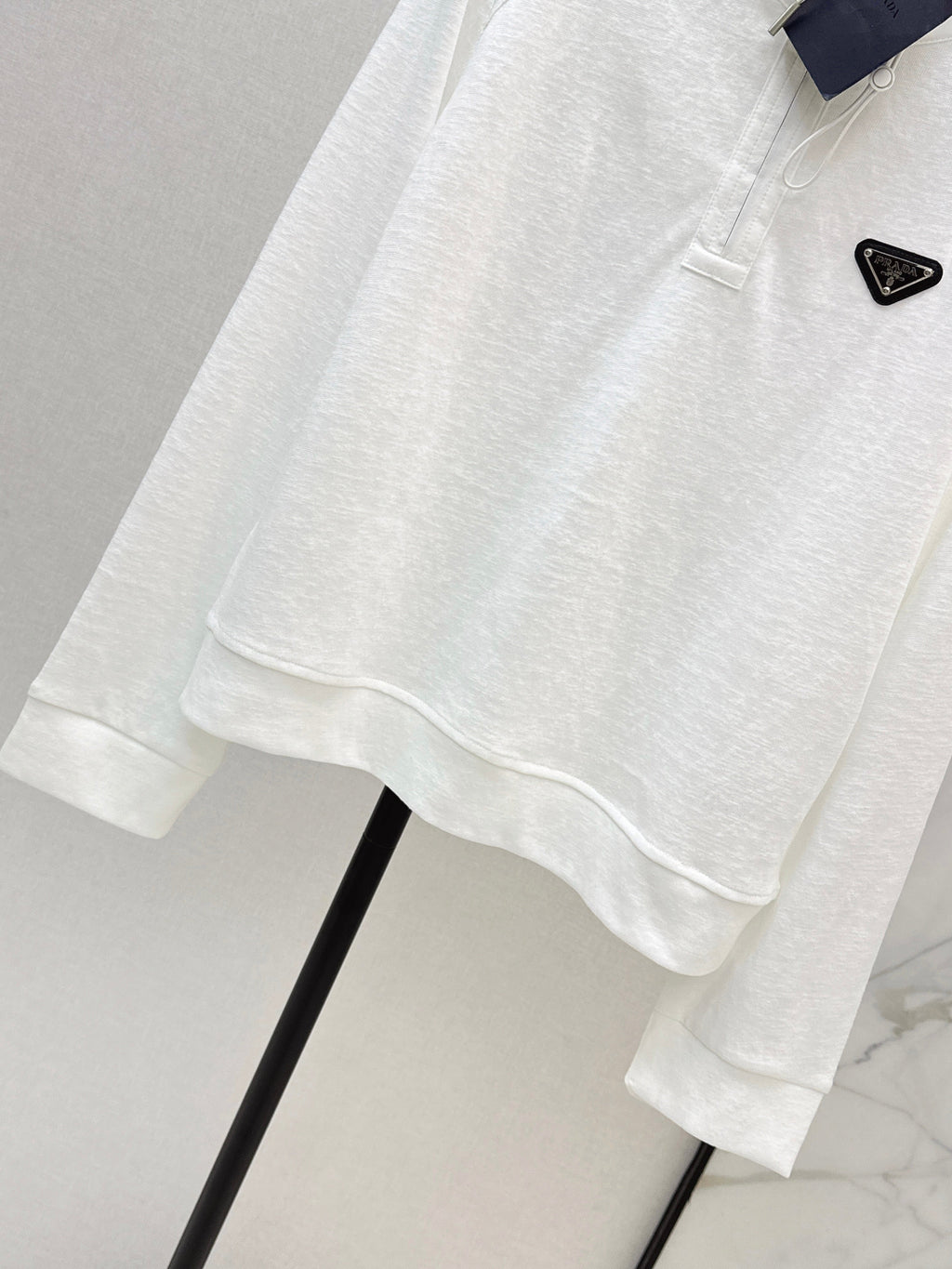 26SS New Half-Zip Hooded Long-Sleeved Top