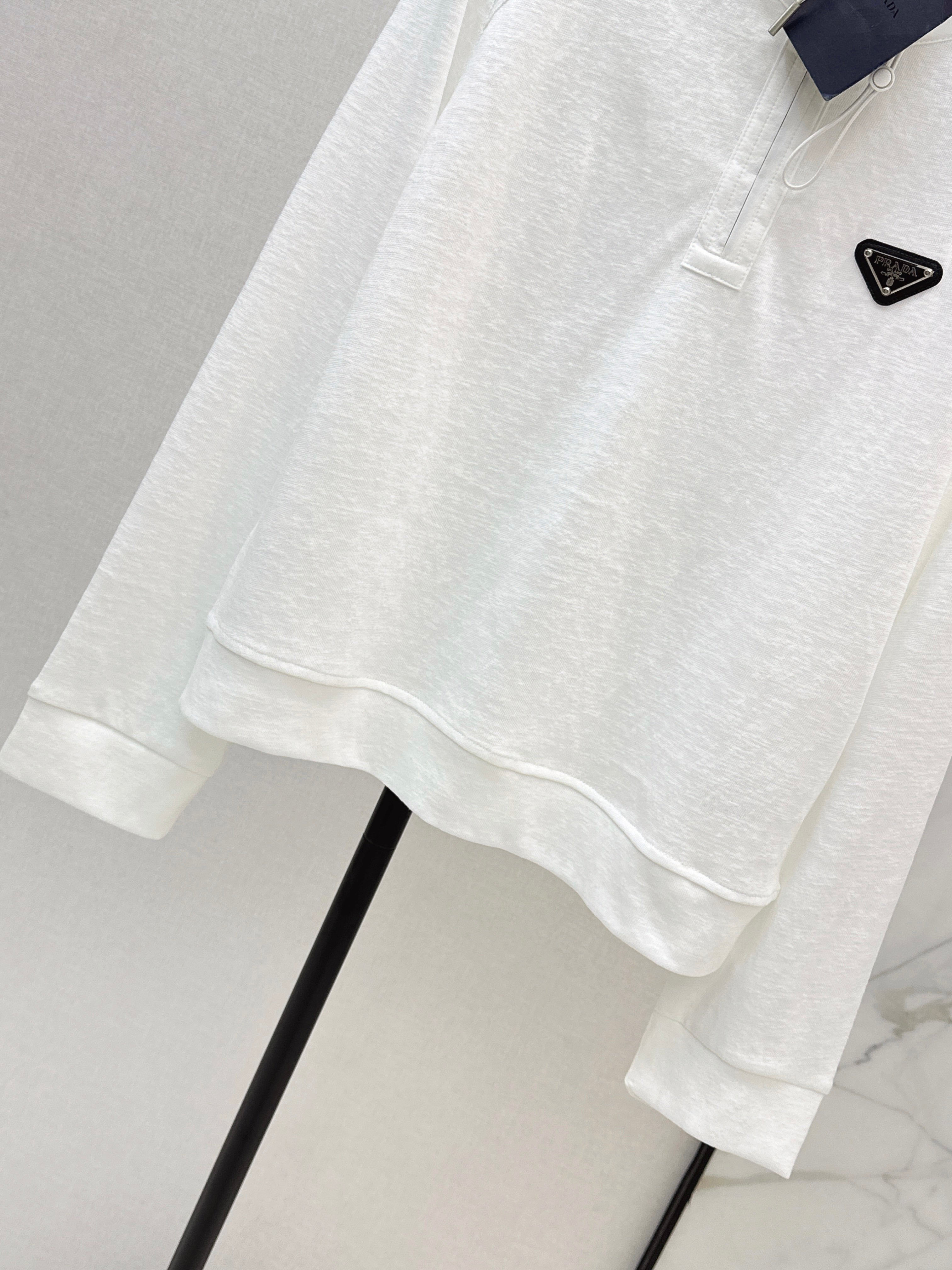 26SS New Half-Zip Hooded Long-Sleeved Top