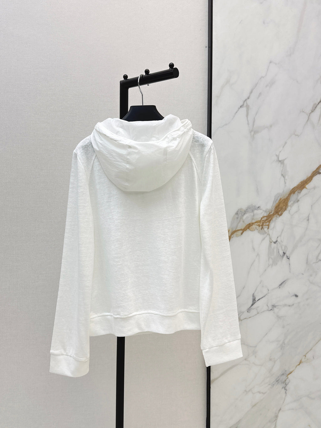 26SS New Half-Zip Hooded Long-Sleeved Top