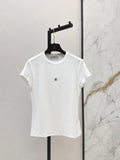 26SS NEW Slim Fit T-Shirt with Metal Decoration