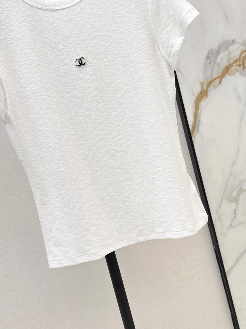 26SS NEW Slim Fit T-Shirt with Metal Decoration