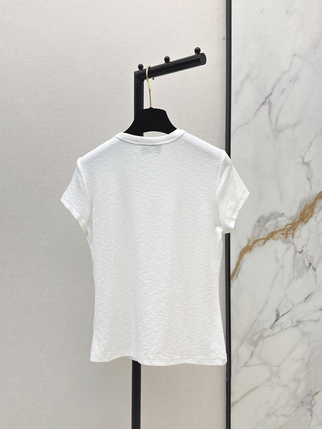 26SS NEW Slim Fit T-Shirt with Metal Decoration