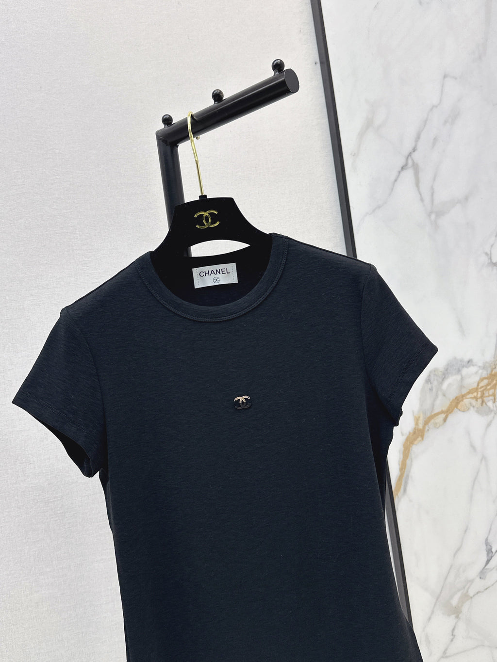 26SS NEW Slim Fit T-Shirt with Metal Decoration