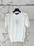 26SS NEW Hollow-out Round Neck Knit Short Sleeve