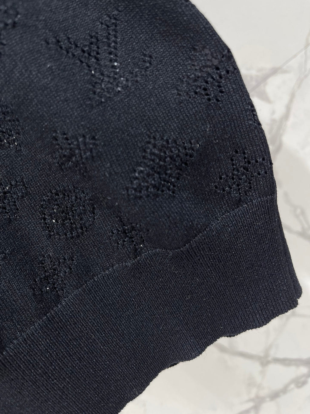 26SS NEW Hollow-out Round Neck Knit Short Sleeve