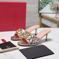 26ss Metallic Sequin High-Heeled Sandals