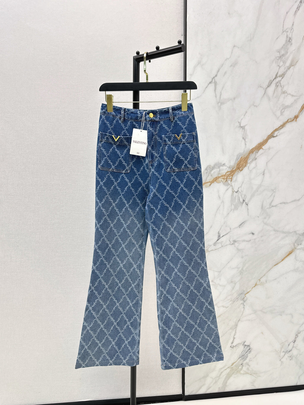 26SS New Diamond Pattern Jeans