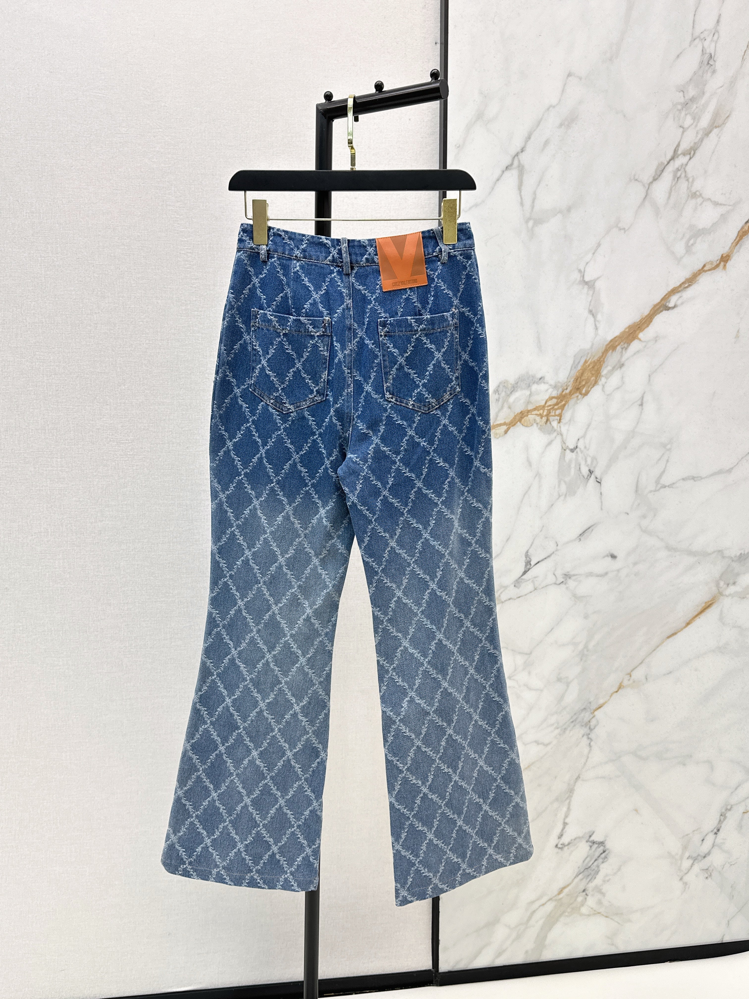 26SS New Diamond Pattern Jeans