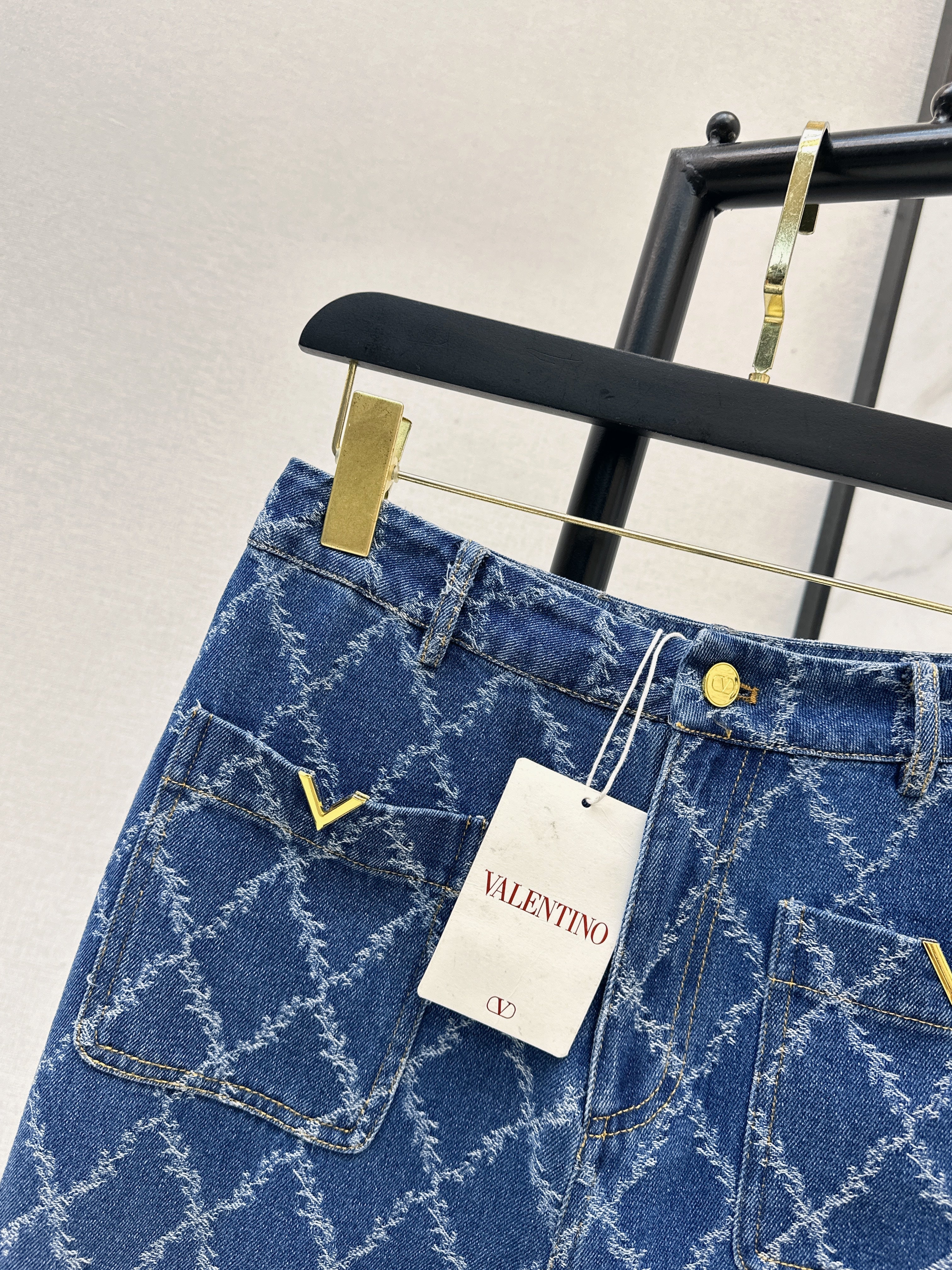 26SS New Diamond Pattern Jeans