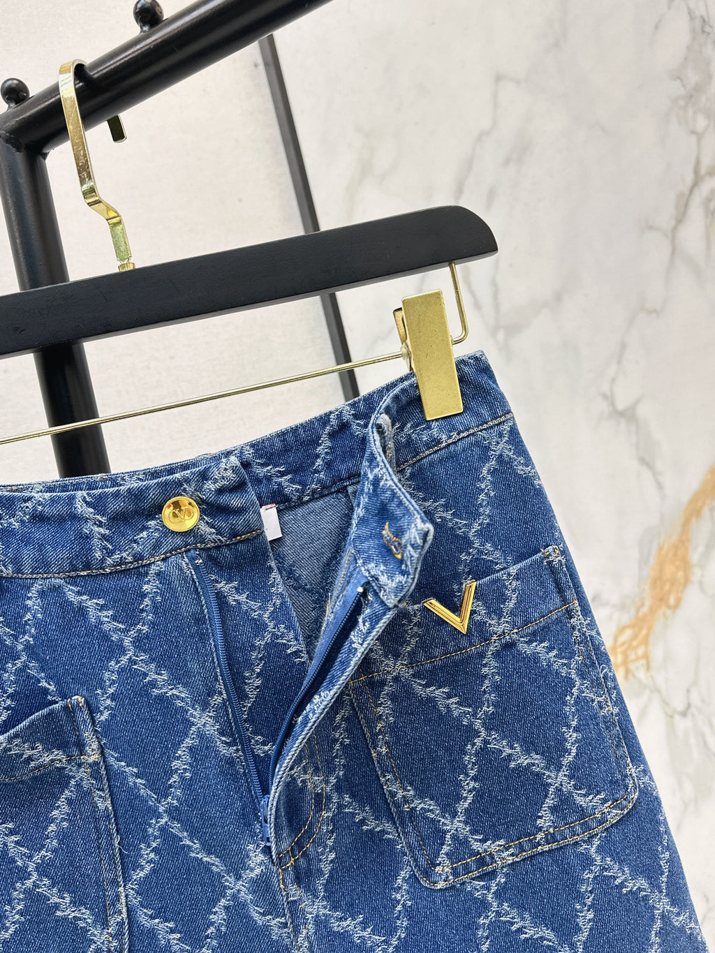 26SS New Diamond Pattern Jeans