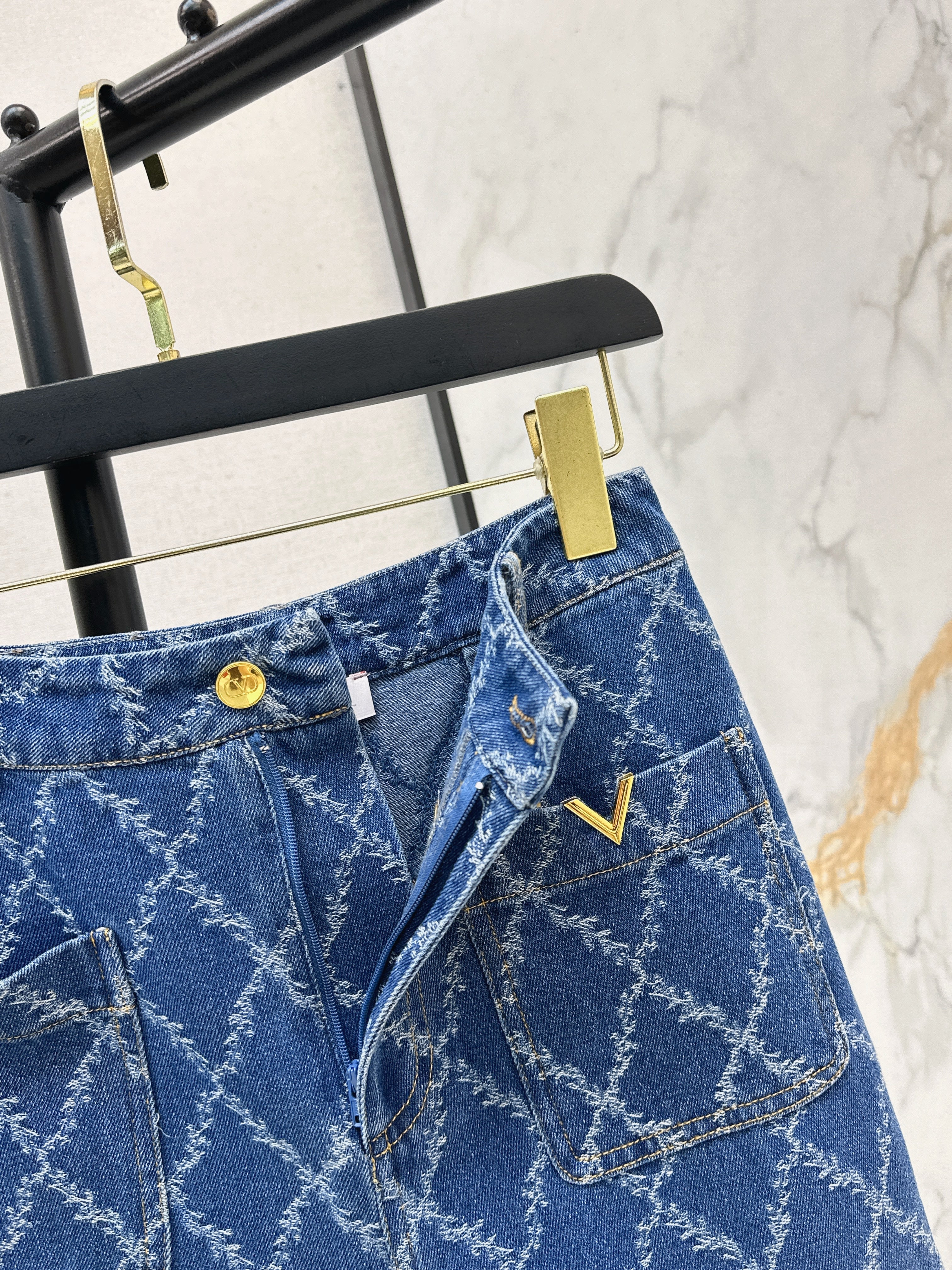 26SS New Diamond Pattern Jeans