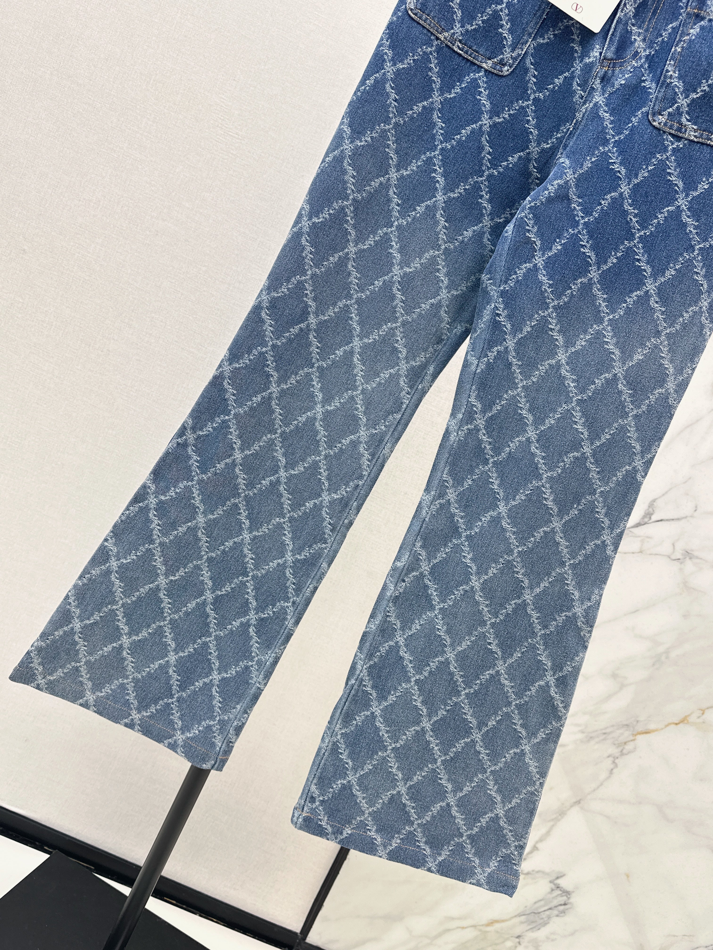 26SS New Diamond Pattern Jeans