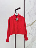 26SS New Embroidered Short Shirt